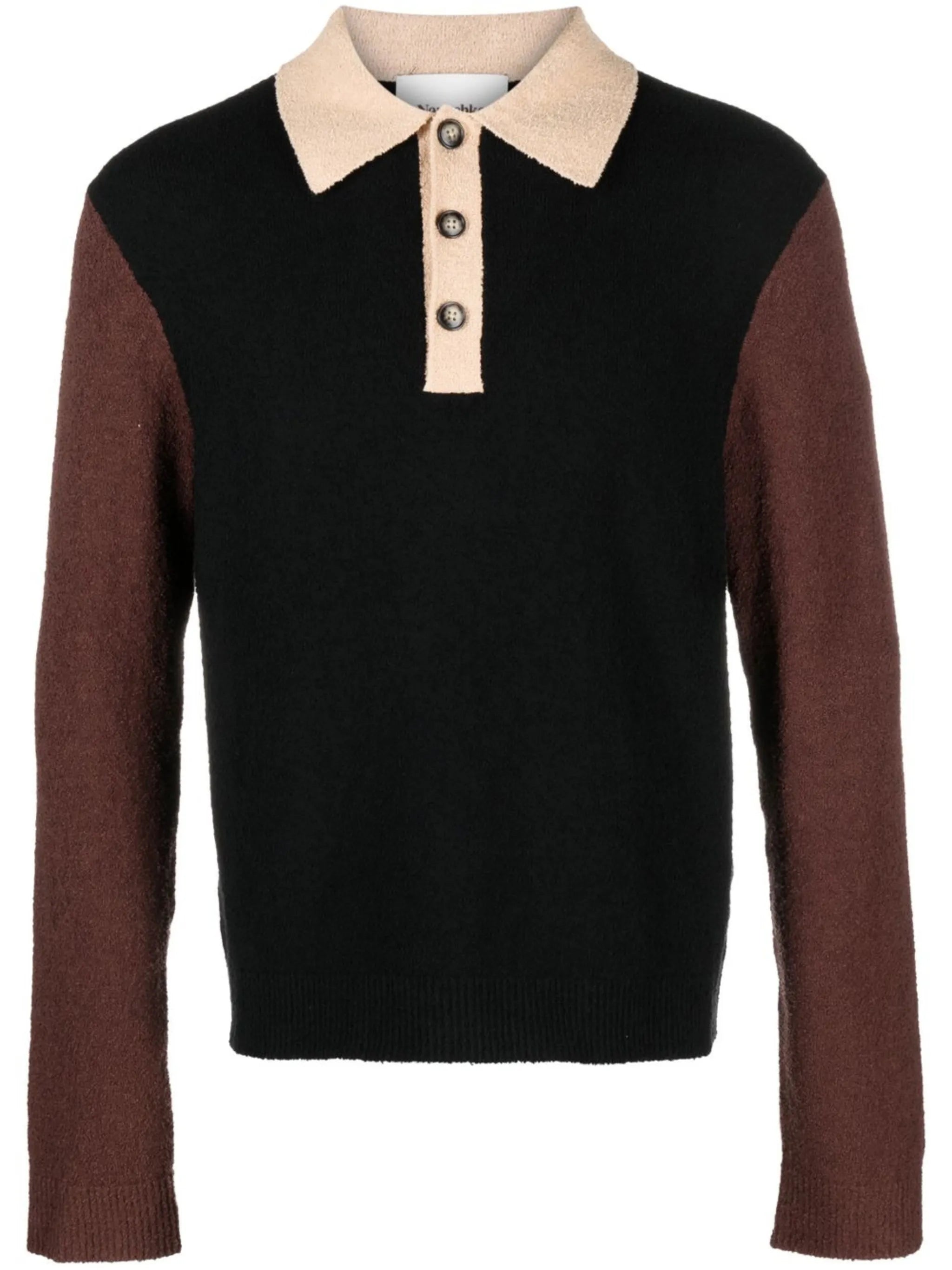 Saber colour-block polo shirt