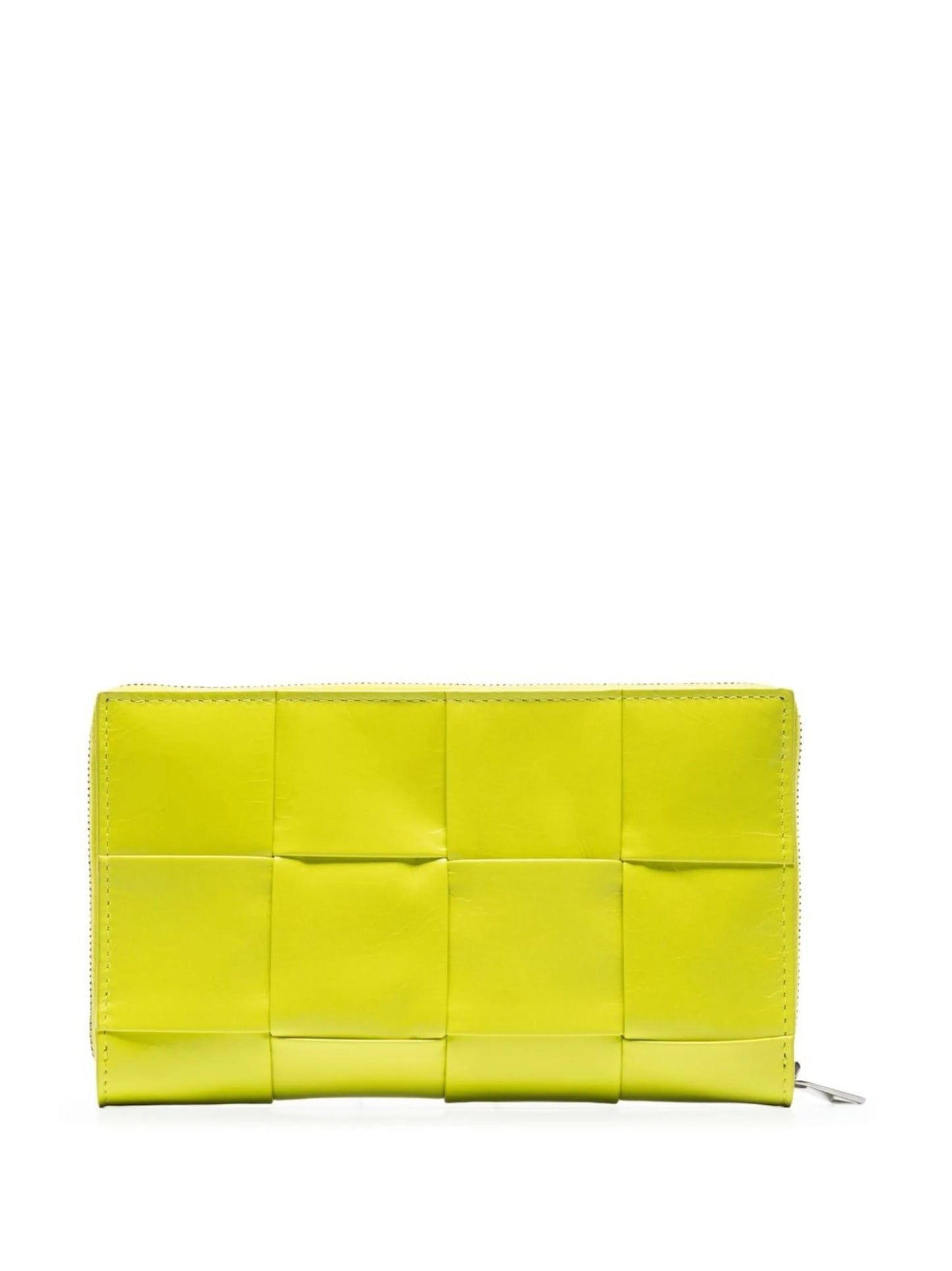Intrecciato zip-around wallet
