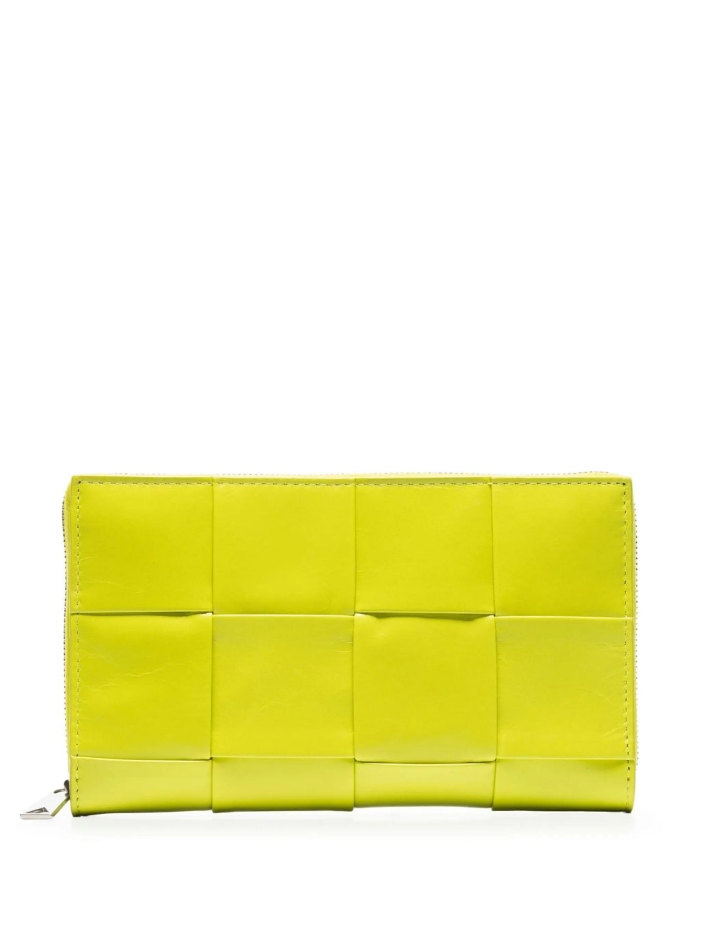Intrecciato zip-around wallet