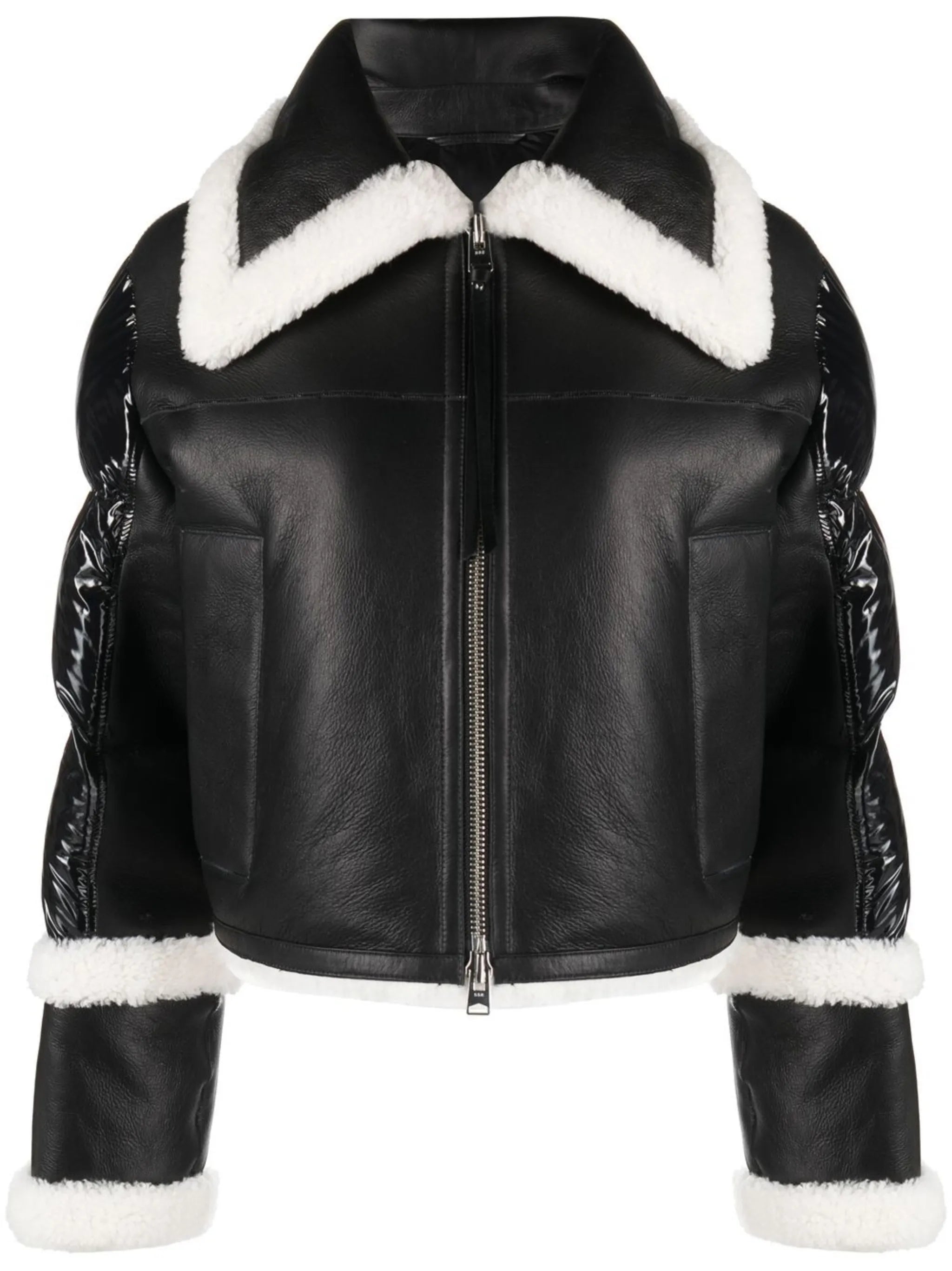 Tallie shearling-trim puffer jacket