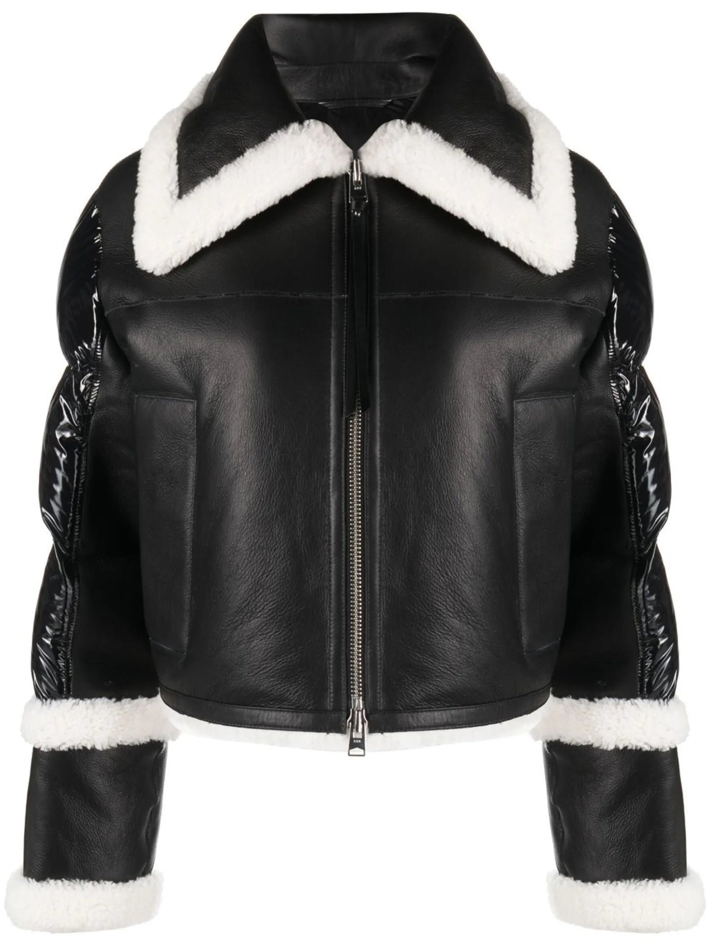 Tallie shearling-trim puffer jacket