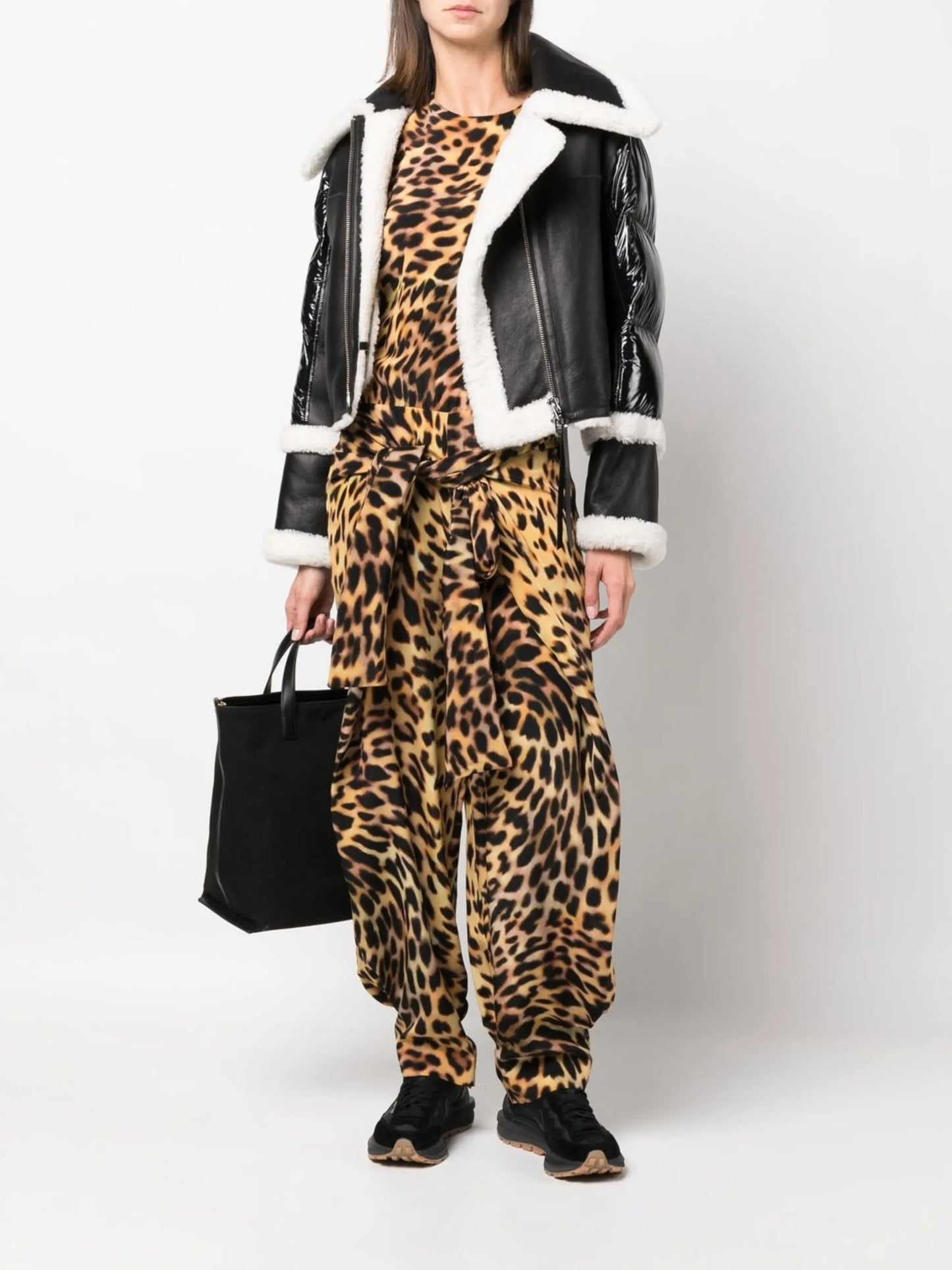 Tallie shearling-trim puffer jacket