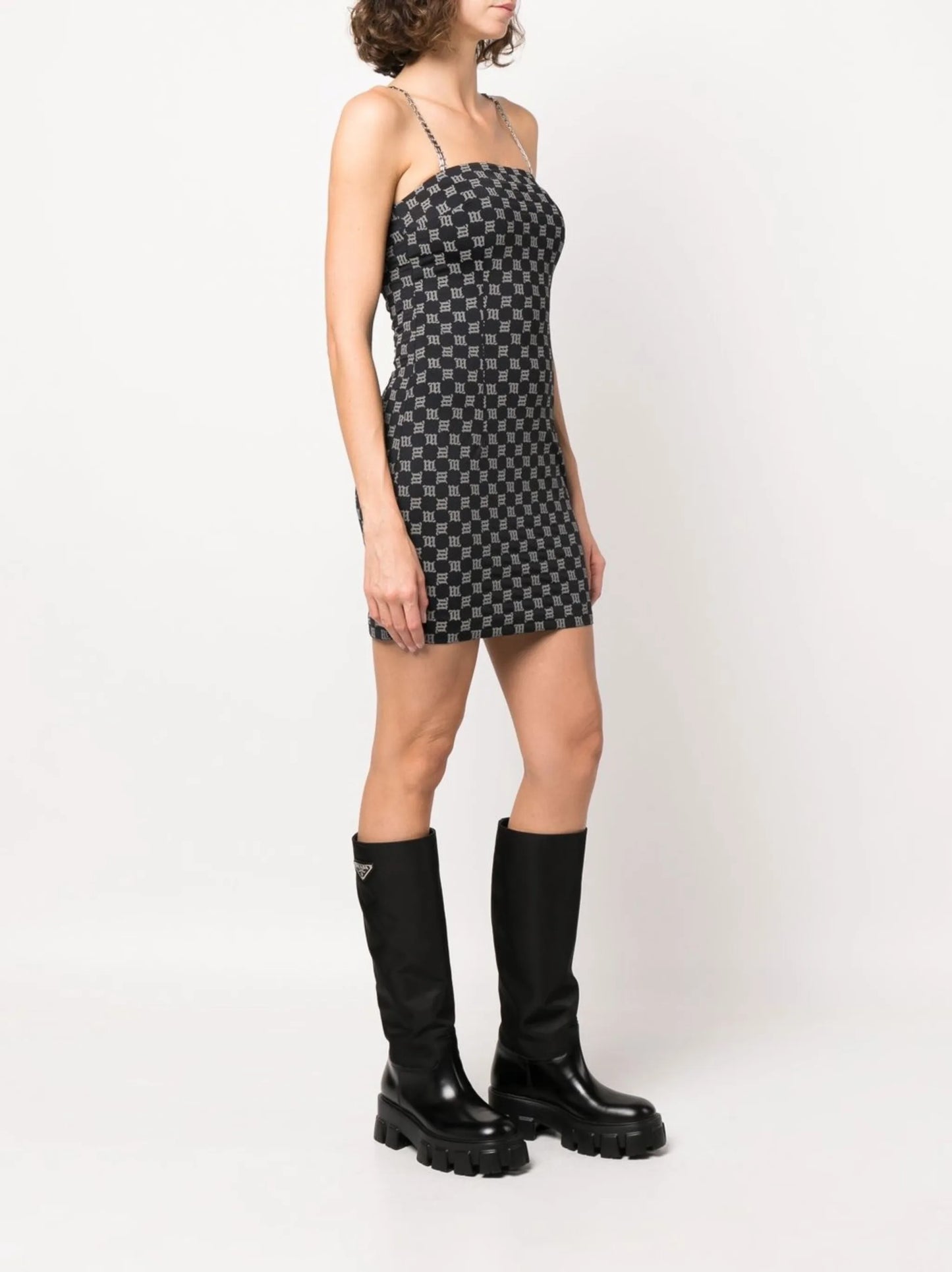 monogram tube mini dress