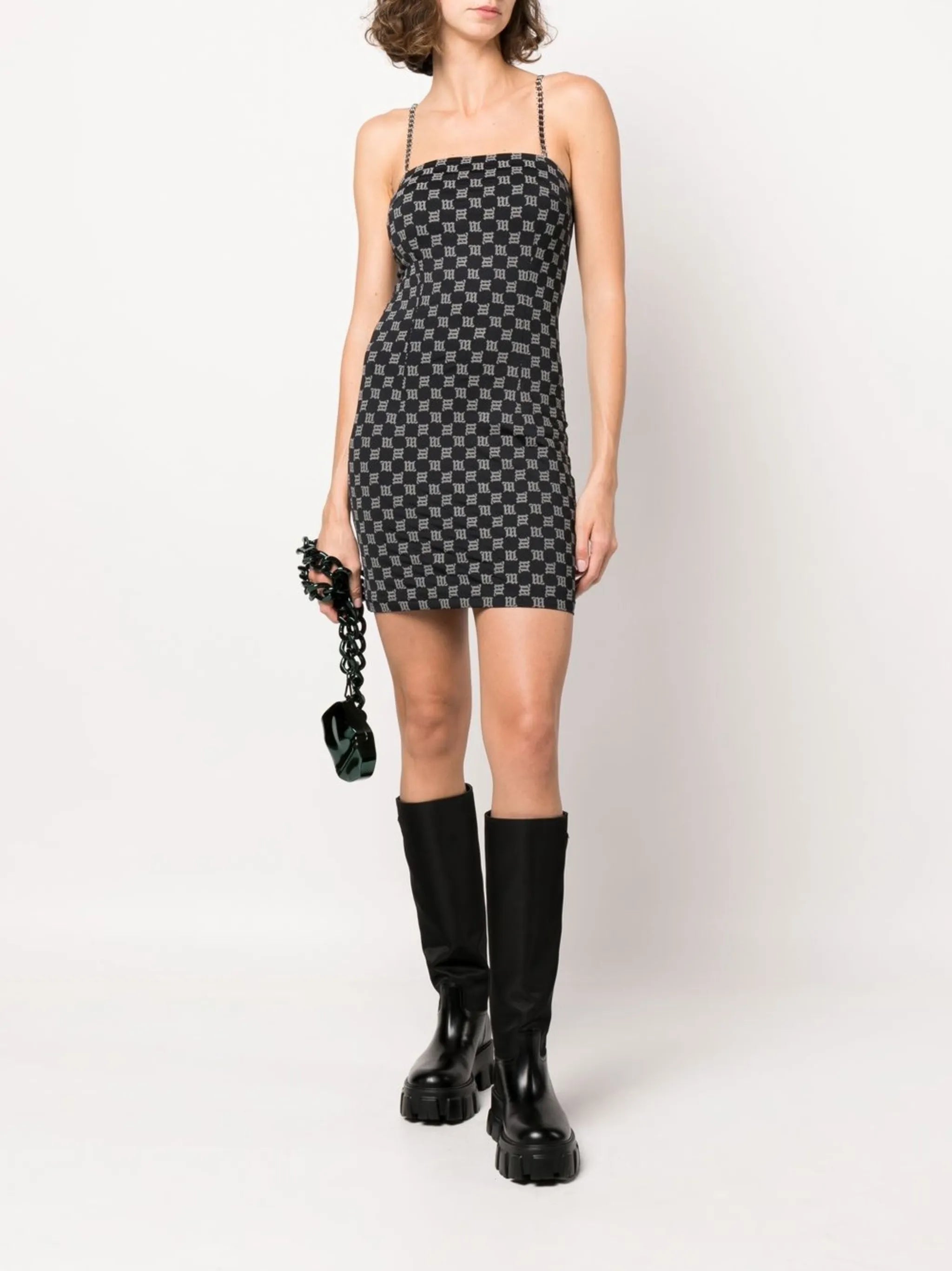 monogram tube mini dress