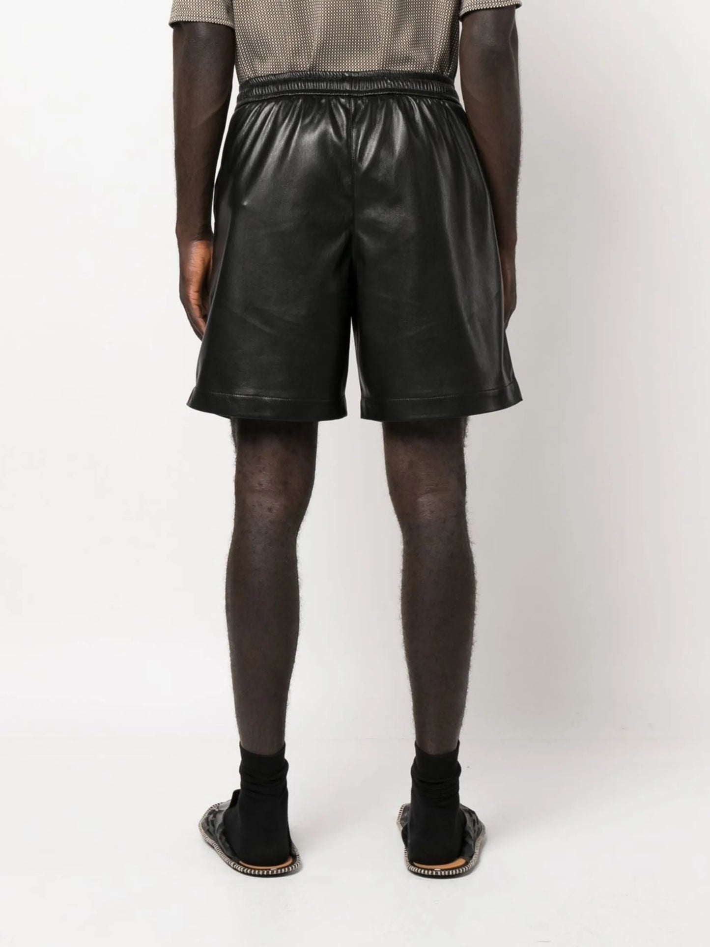 Doxxi vegan leather bermuda shorts