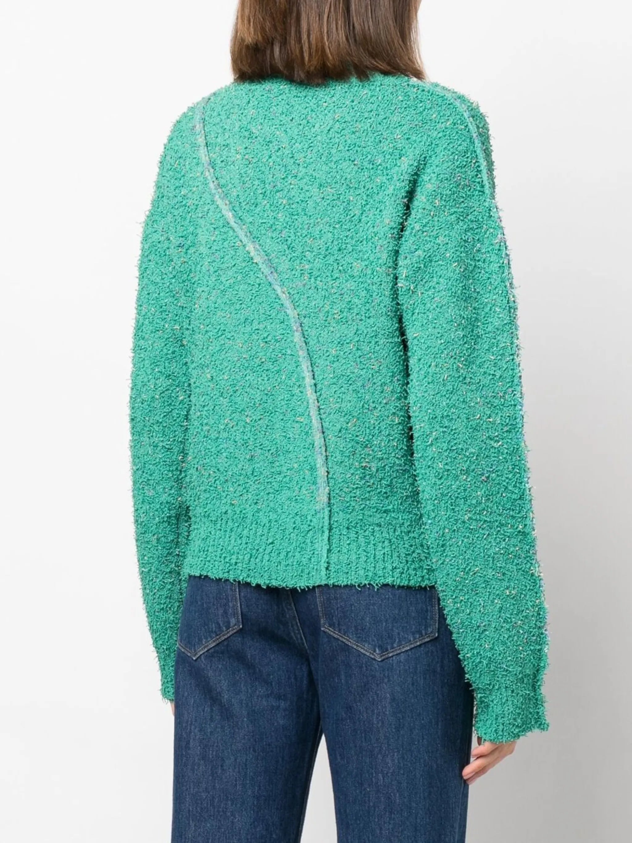 Murdeira speckled-knit jumper