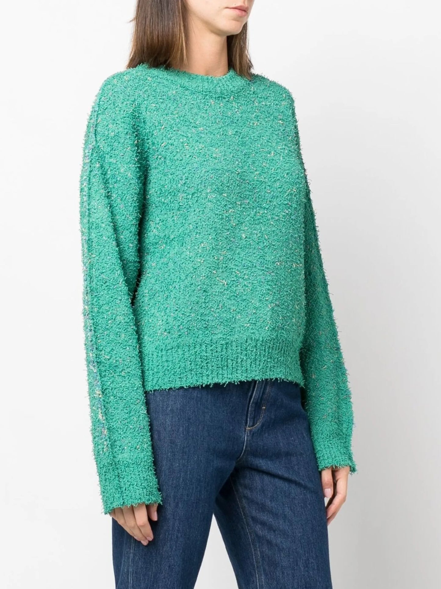 Murdeira speckled-knit jumper