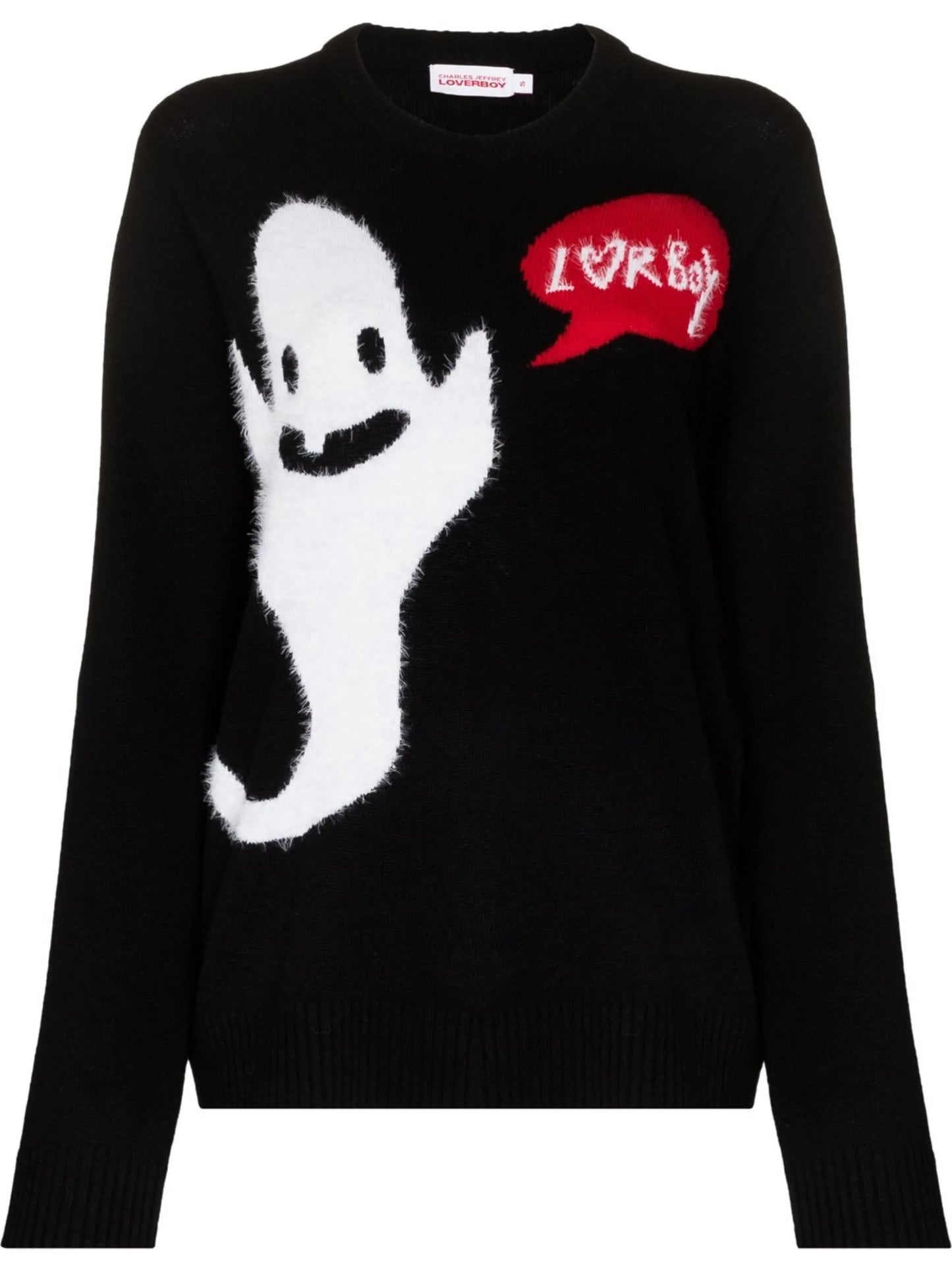 Ghost jacquard-knit jumper