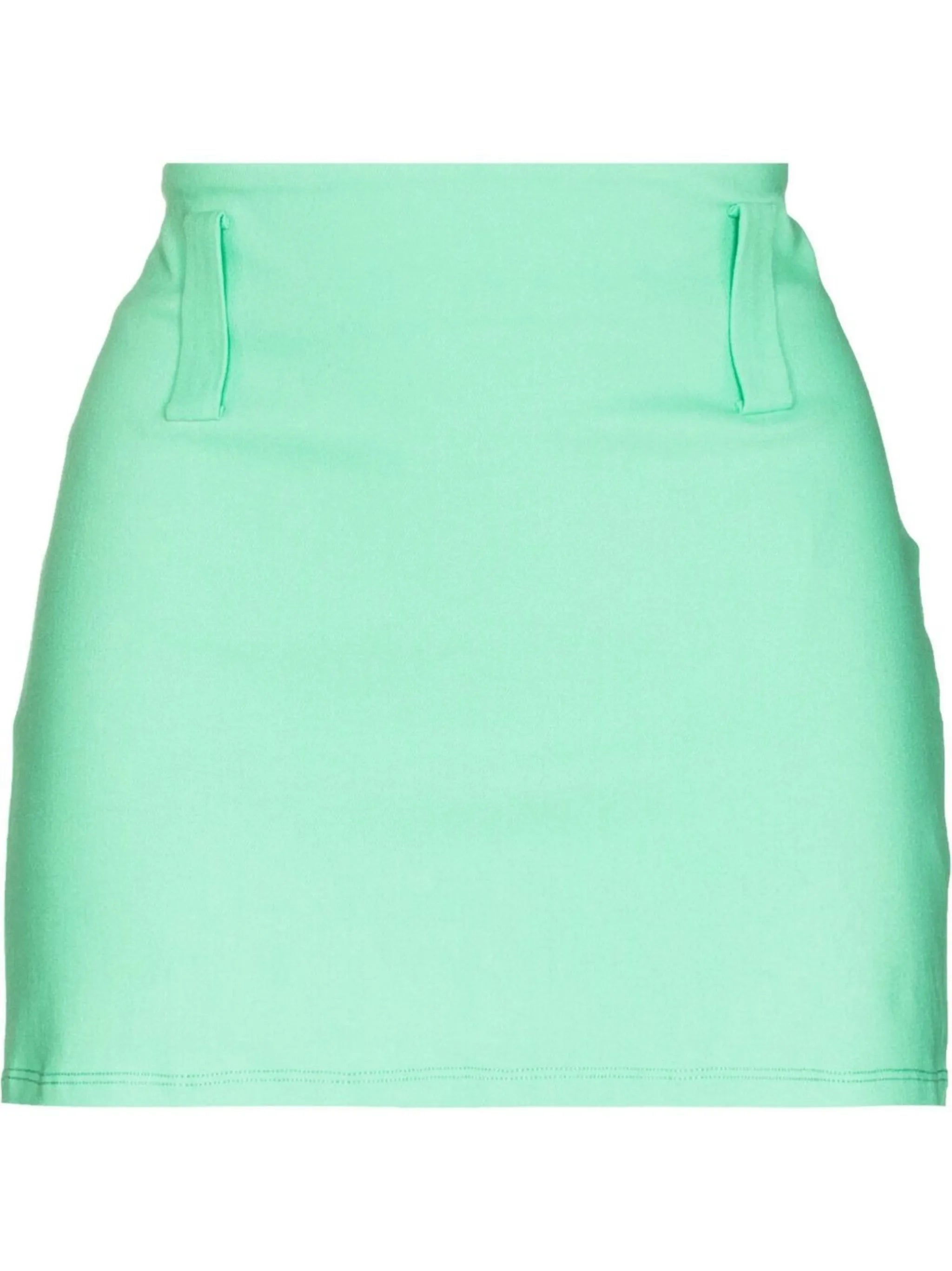Tally contrast-stitch mini skirt