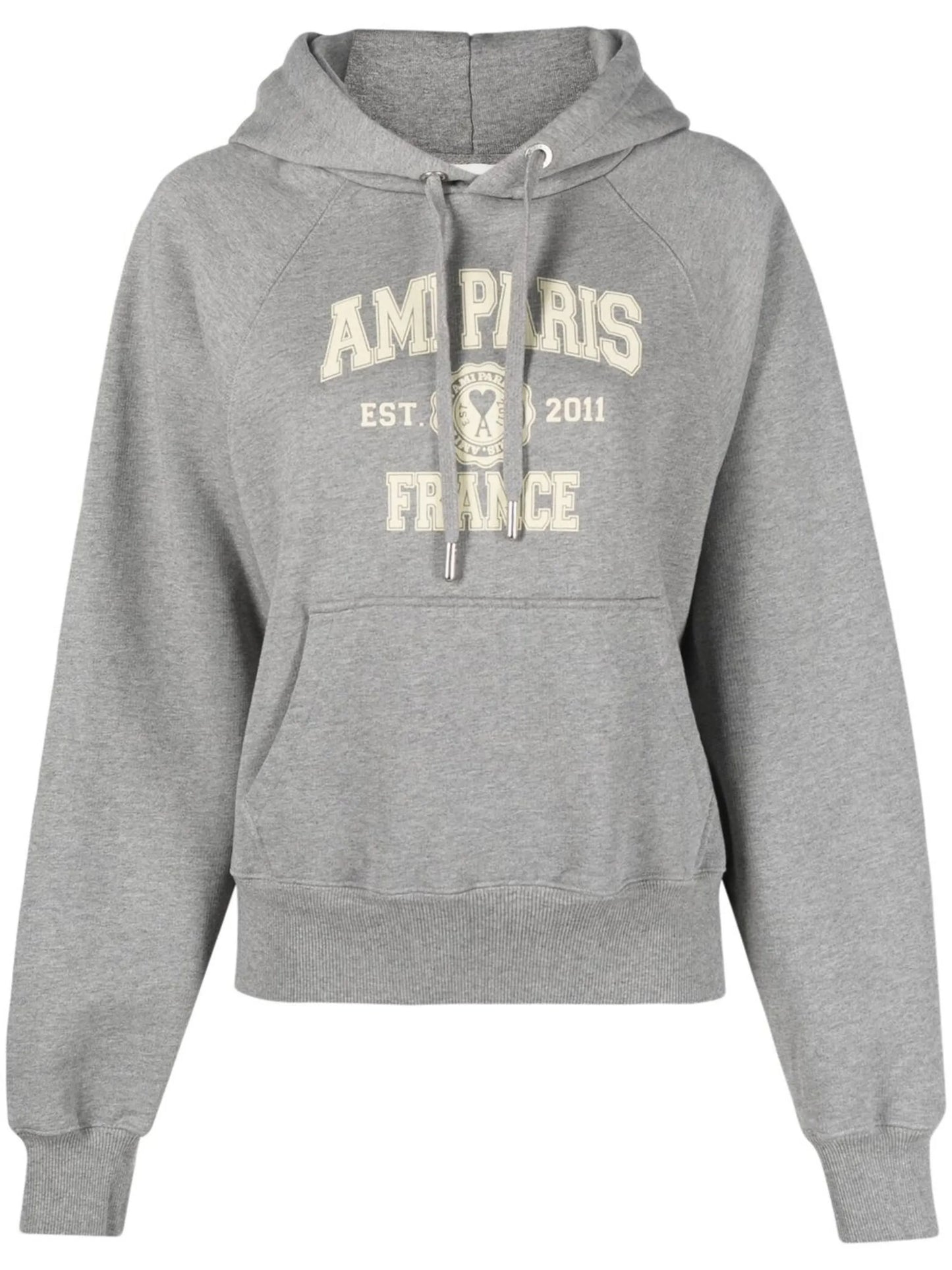 logo-print organic cotton hoodie