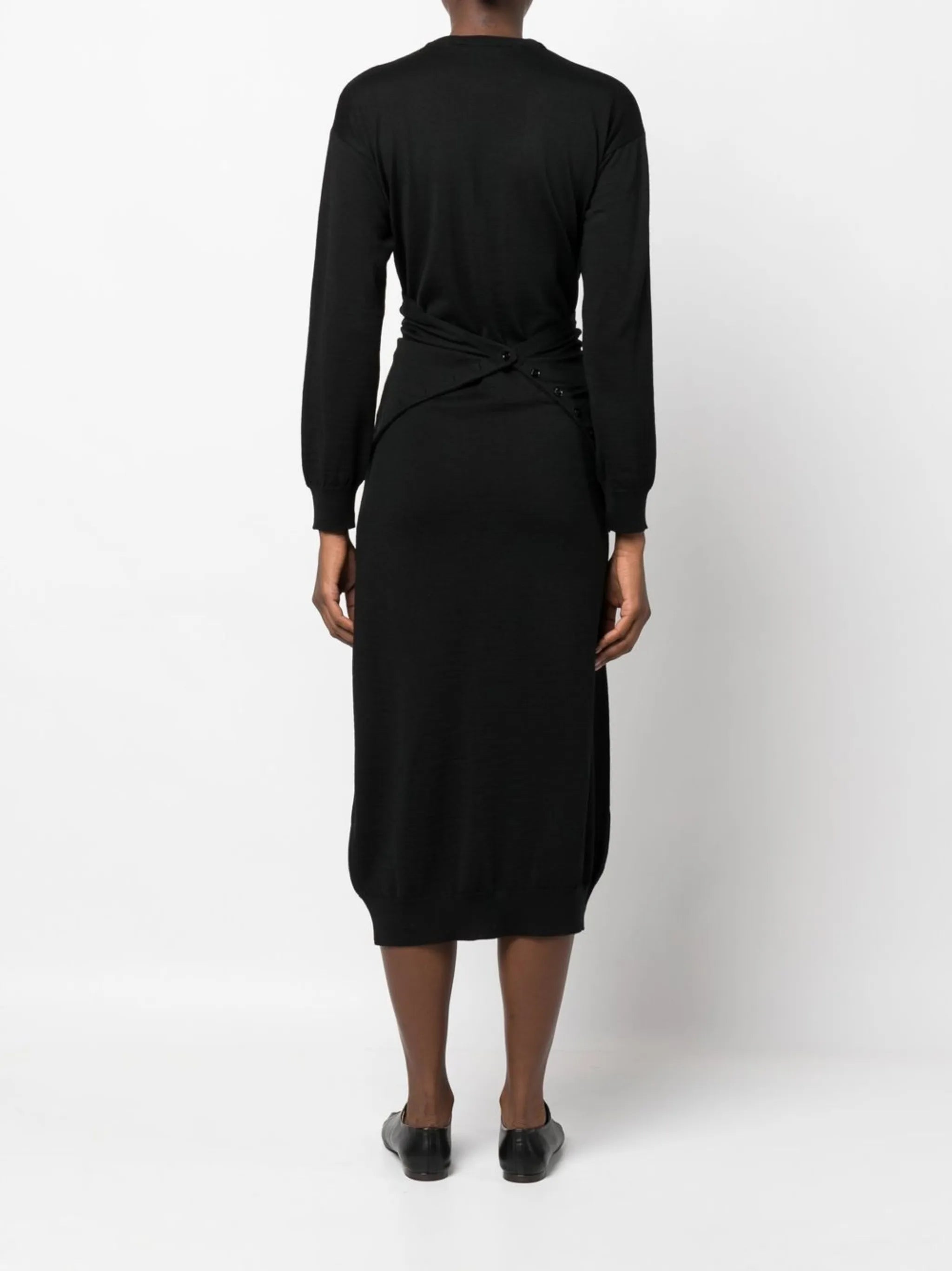 draped panel dress