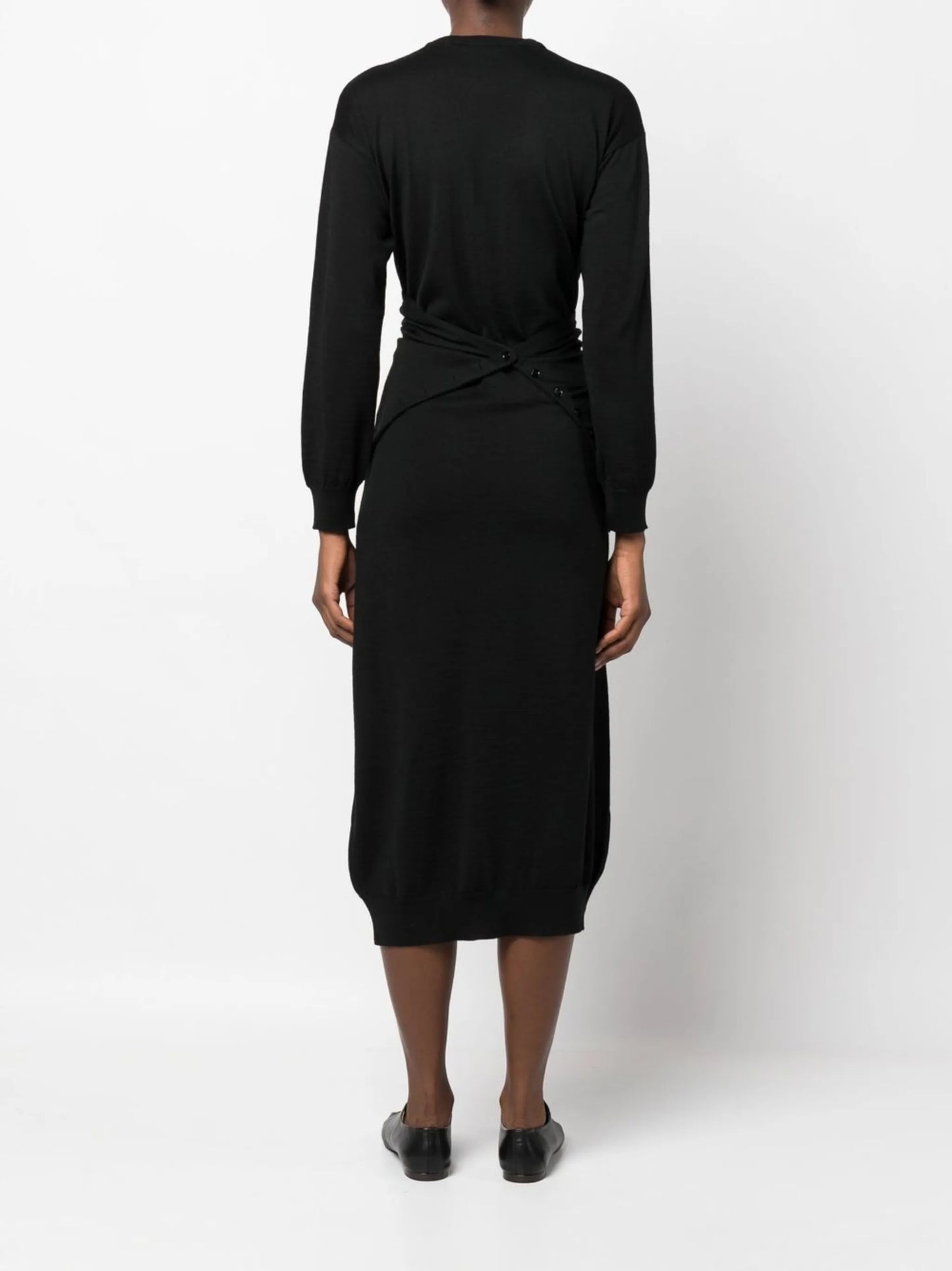 draped panel dress