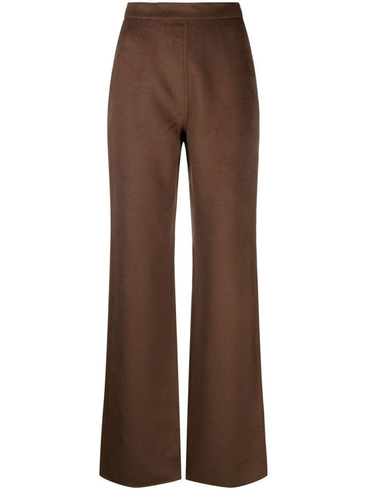 Bya high-waisted straight-leg trousers