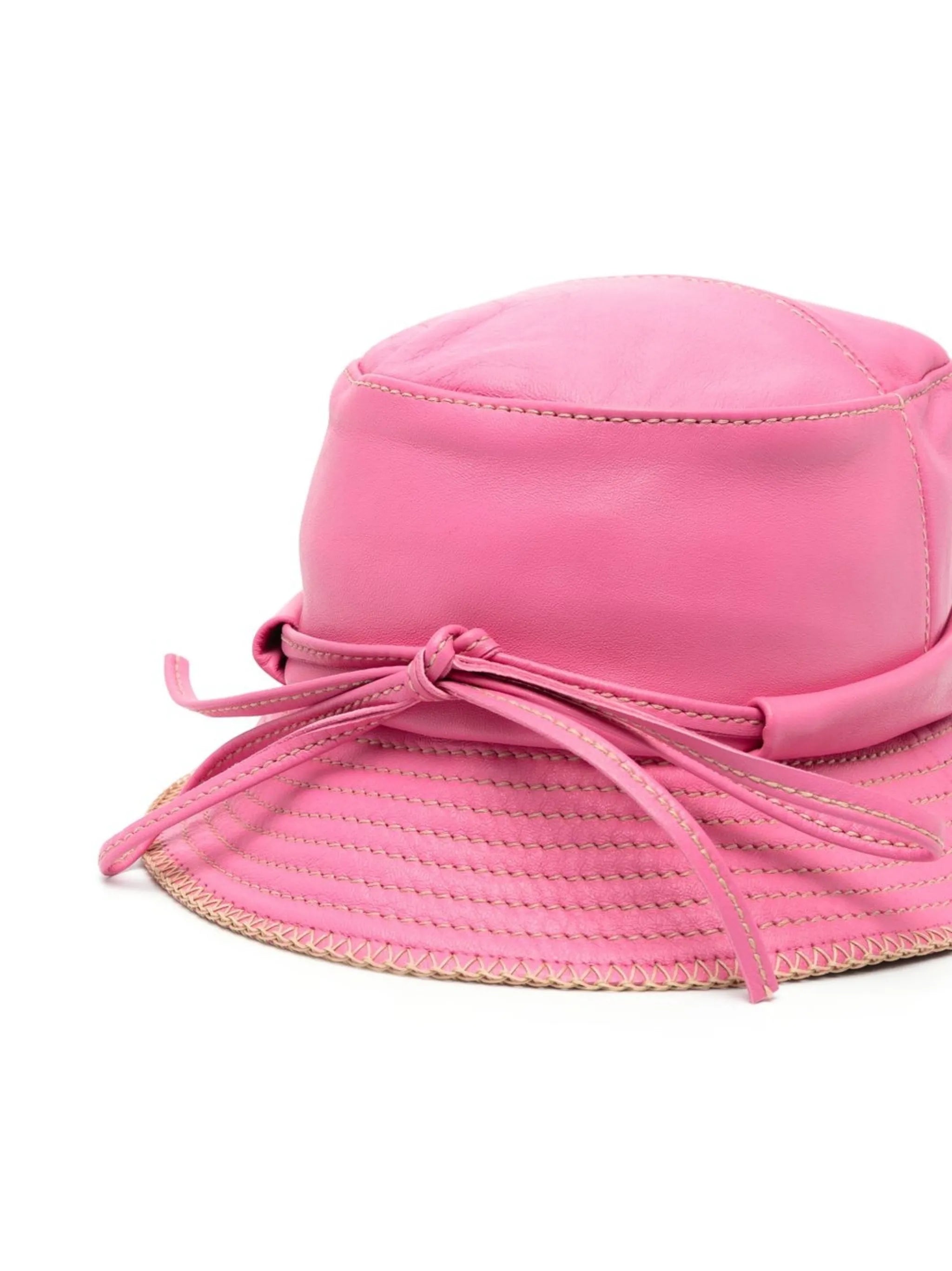 Le bob Mentalo leather bucket hat