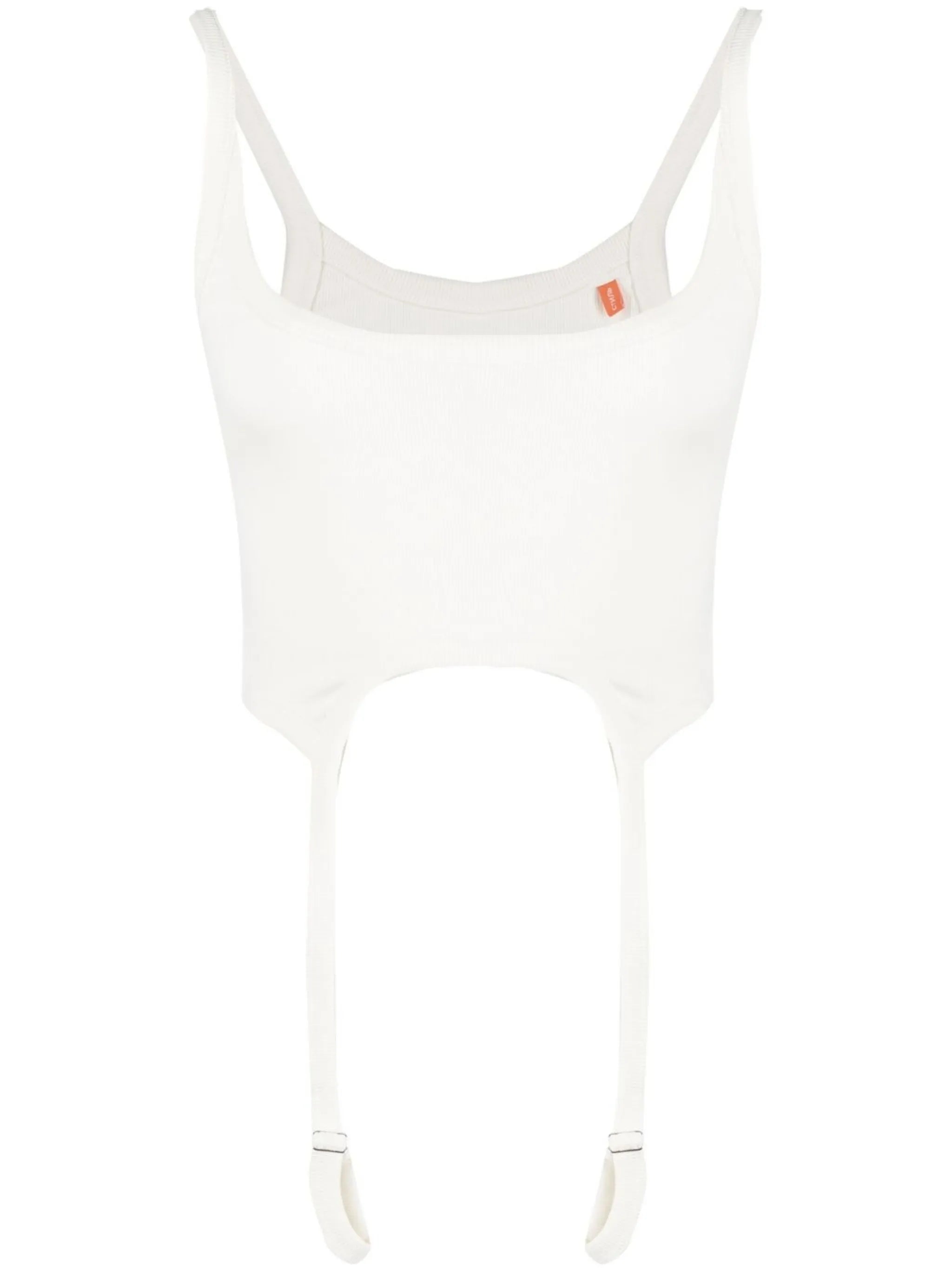 Hooks stretch-cotton tank top