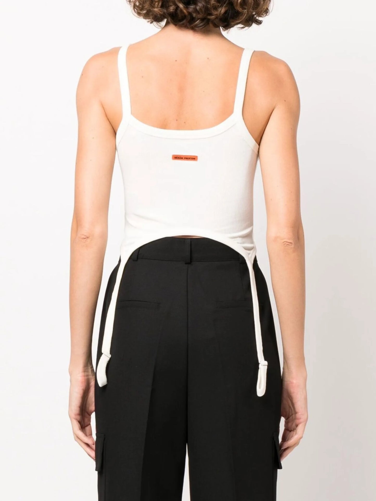 Hooks stretch-cotton tank top