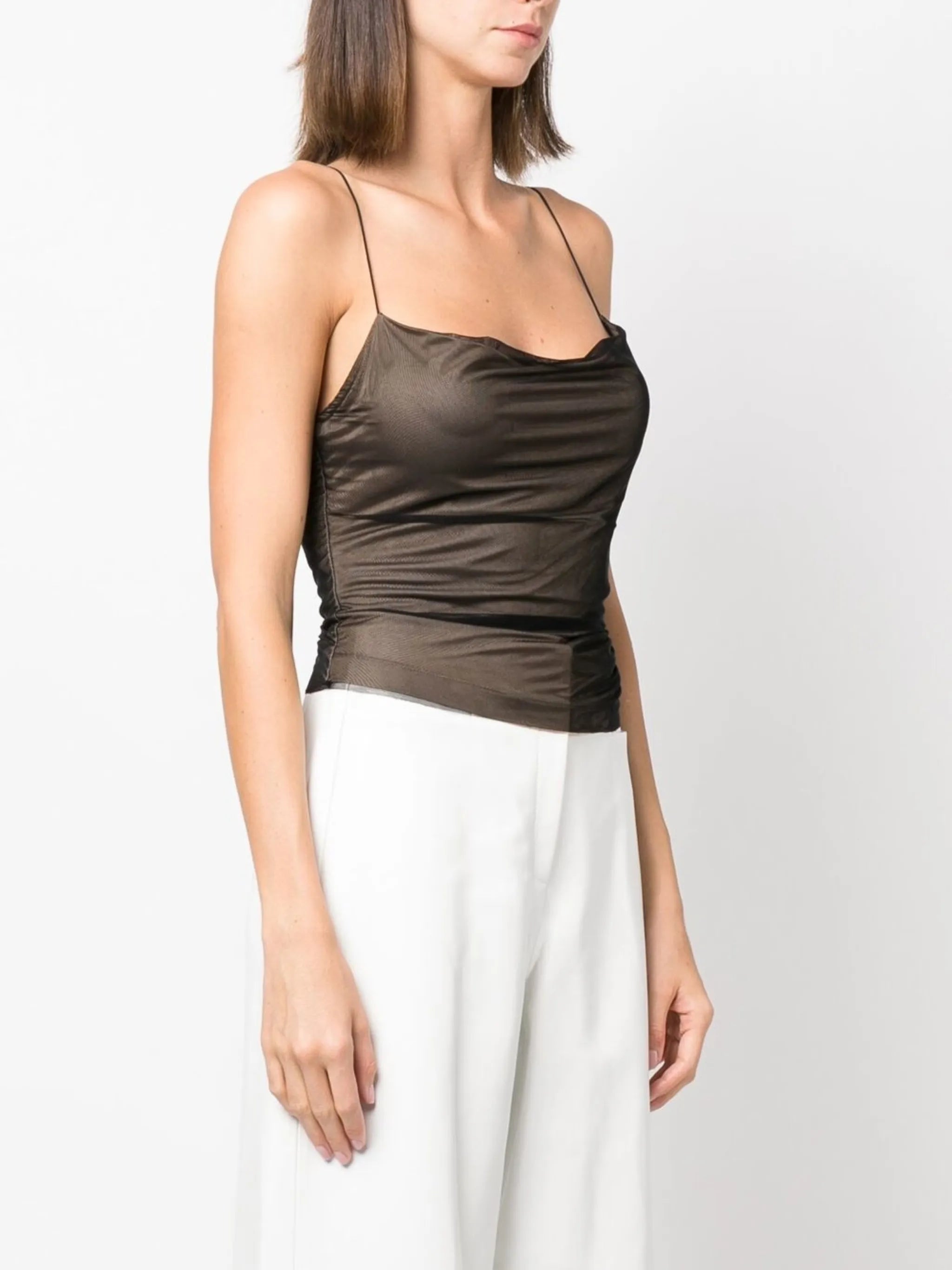 Lilburn cowl-neck top
