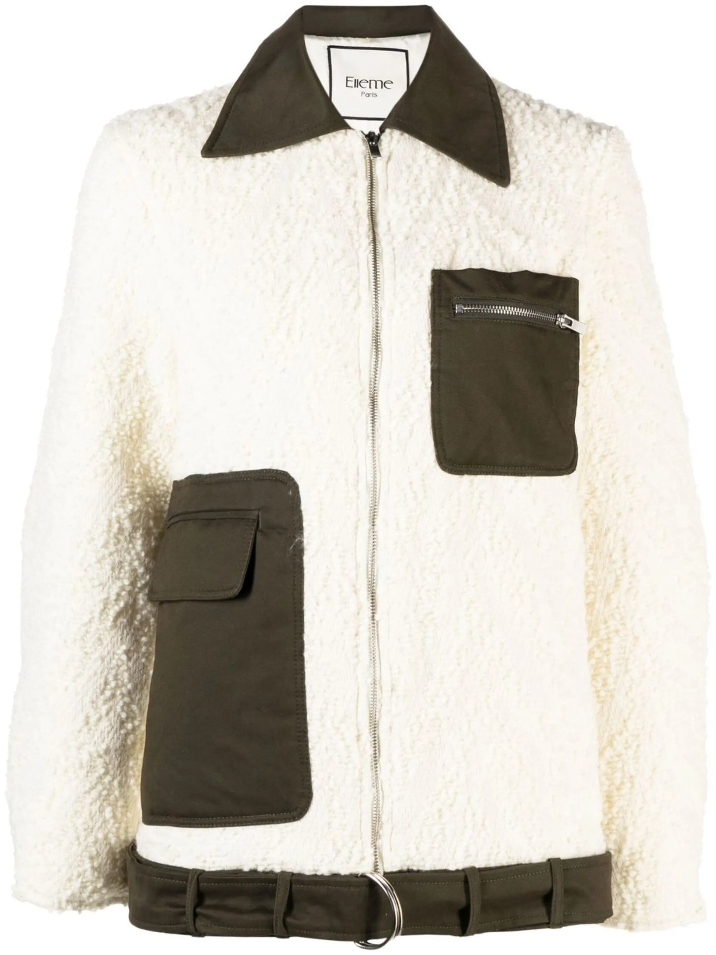 zip-fastening multi-panel jacket
