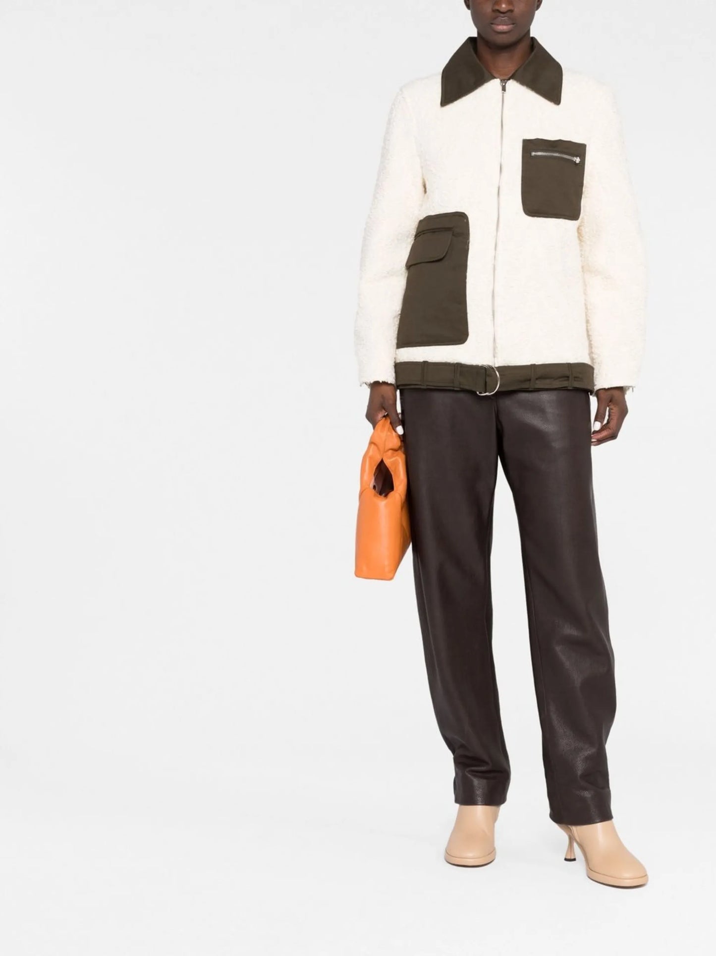 zip-fastening multi-panel jacket