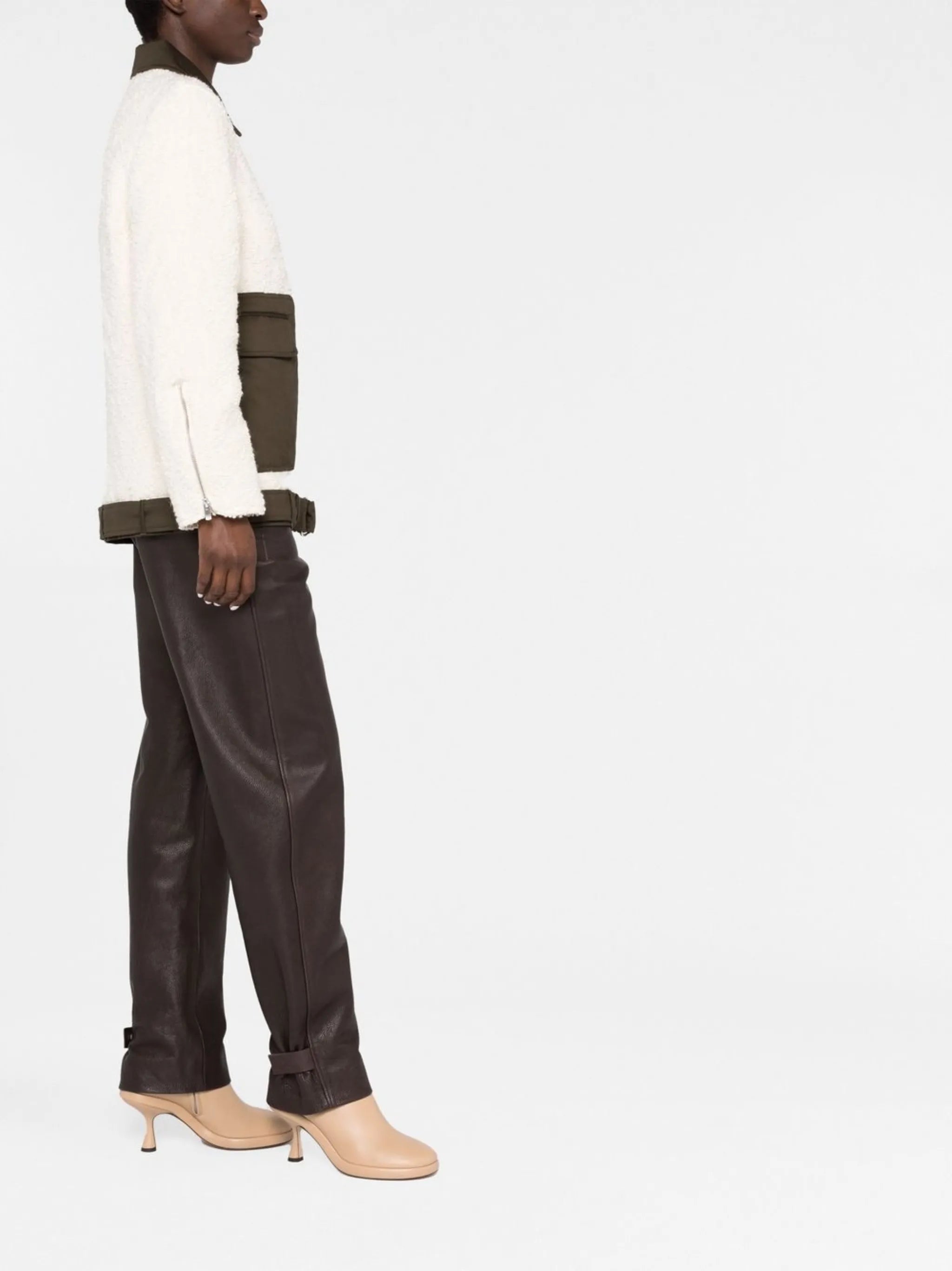 zip-fastening multi-panel jacket