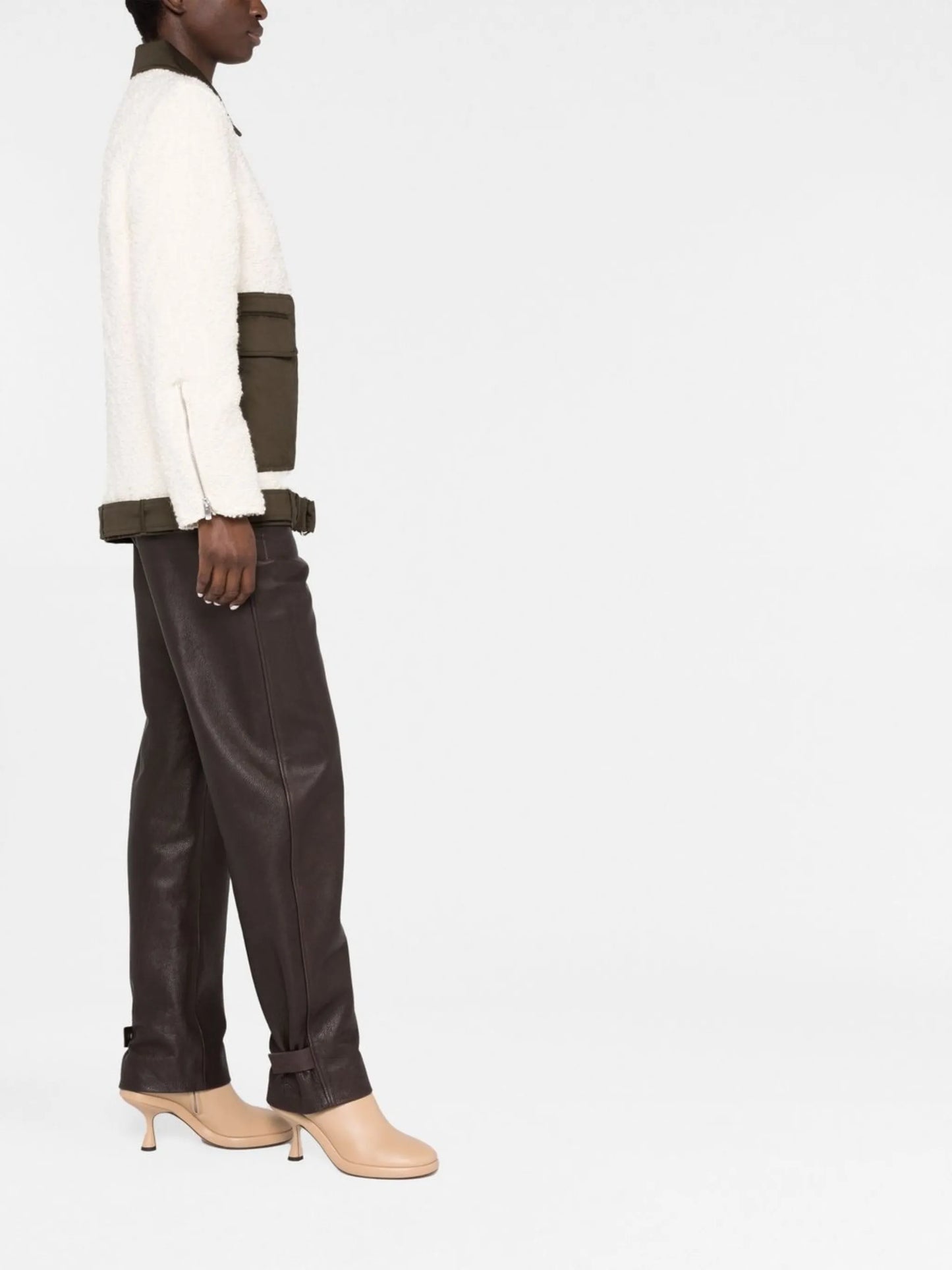 zip-fastening multi-panel jacket