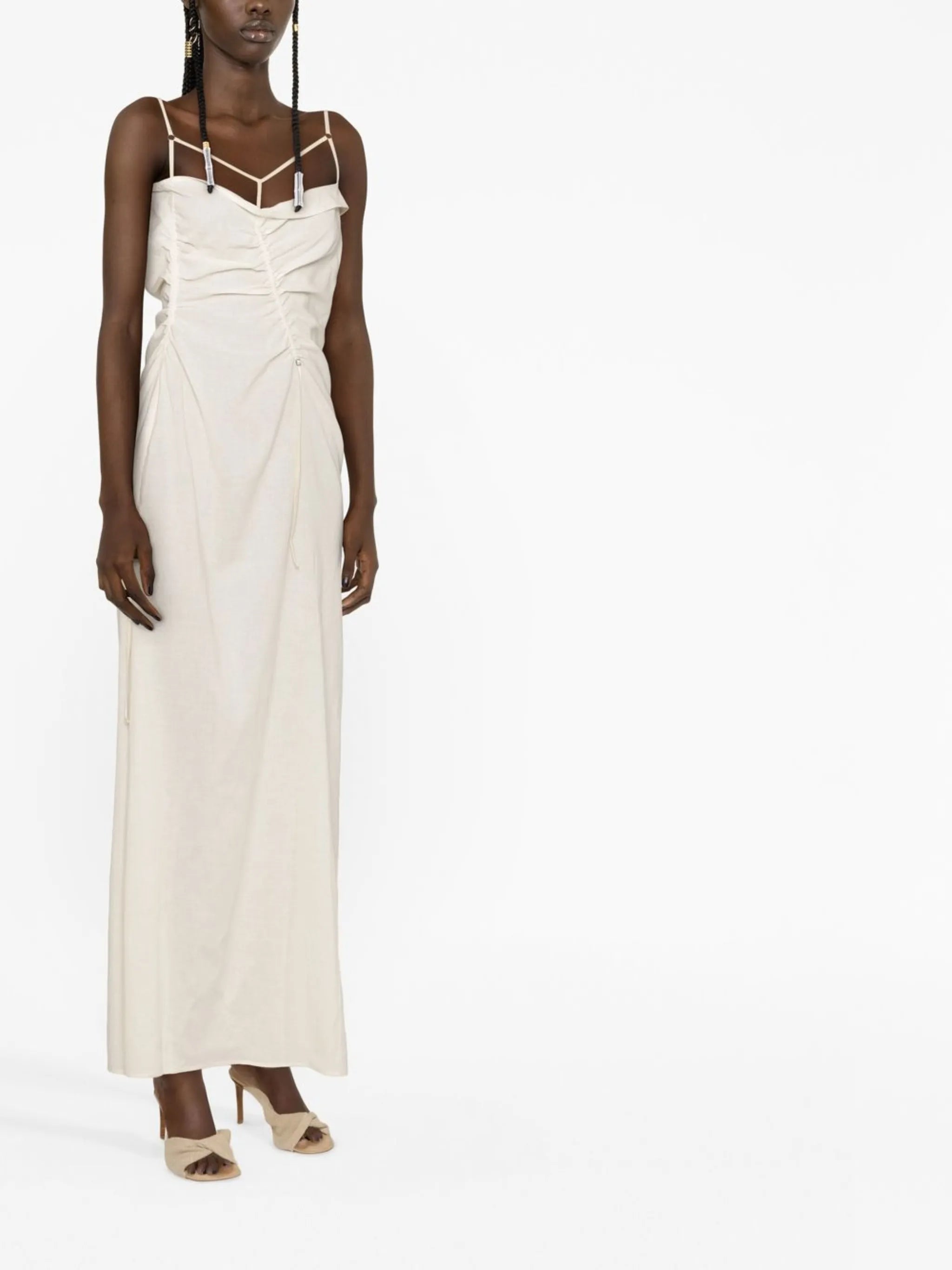 La Robe Gaua strappy draped dress