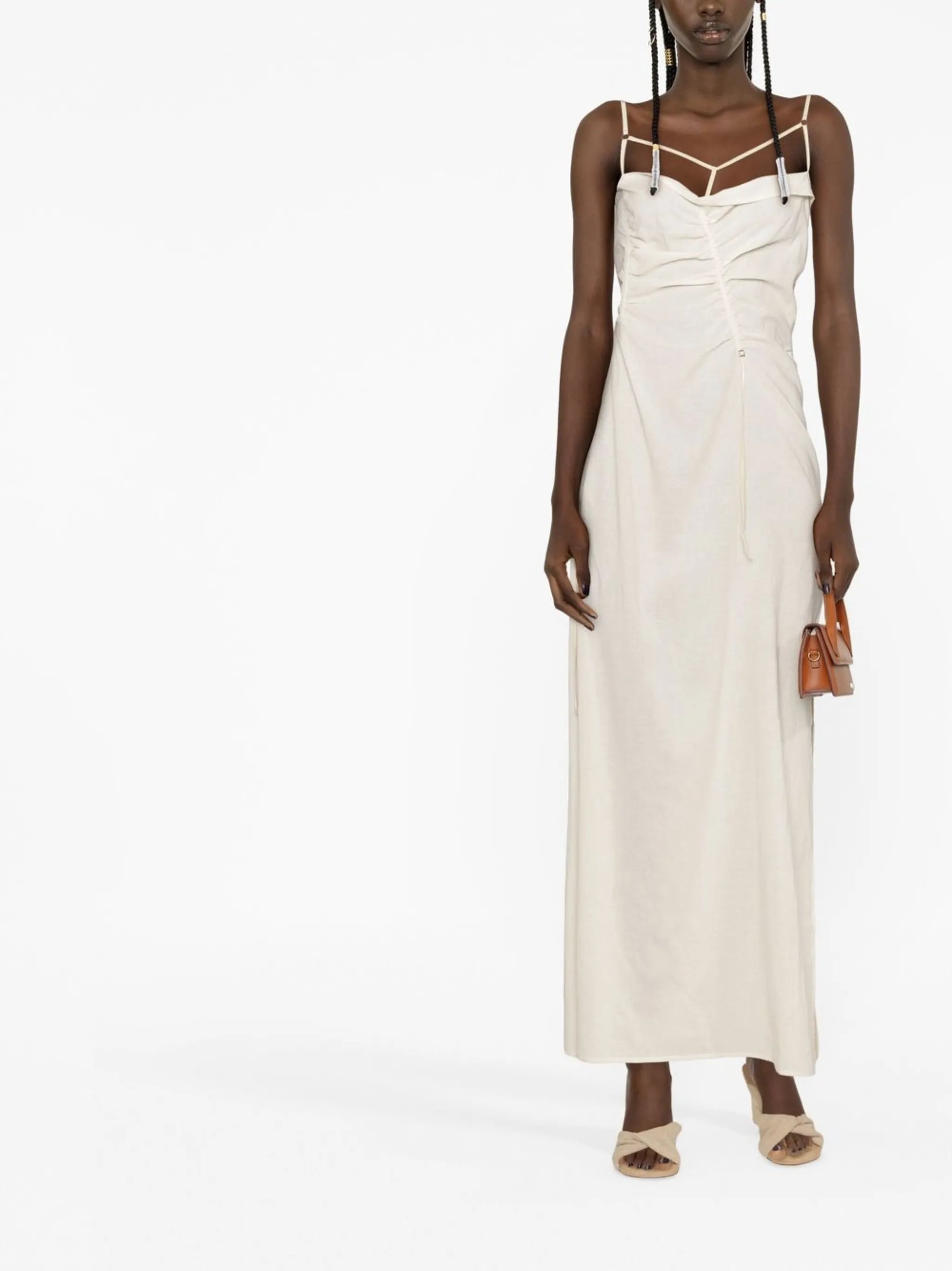 La Robe Gaua strappy draped dress