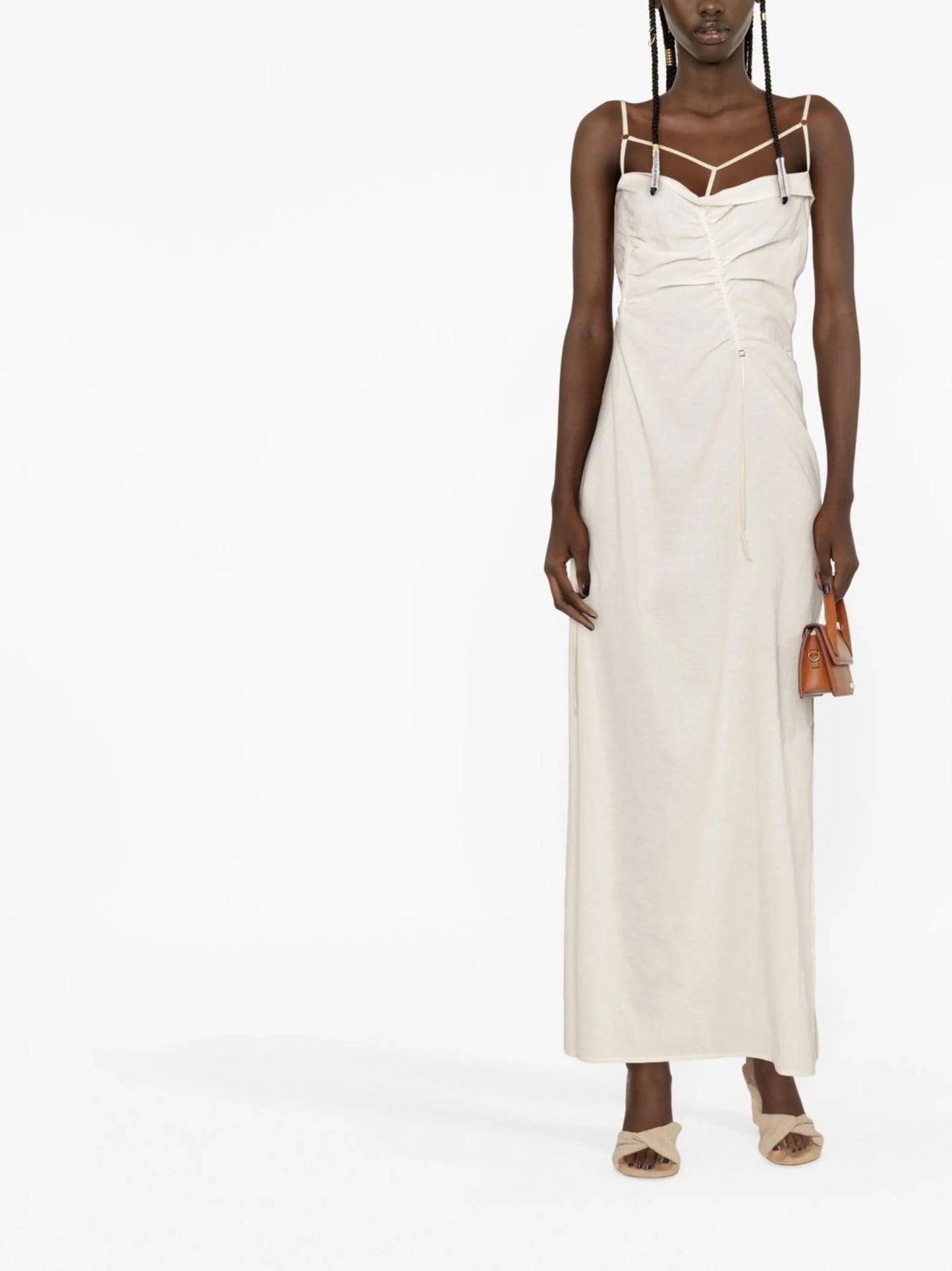 La Robe Gaua strappy draped dress