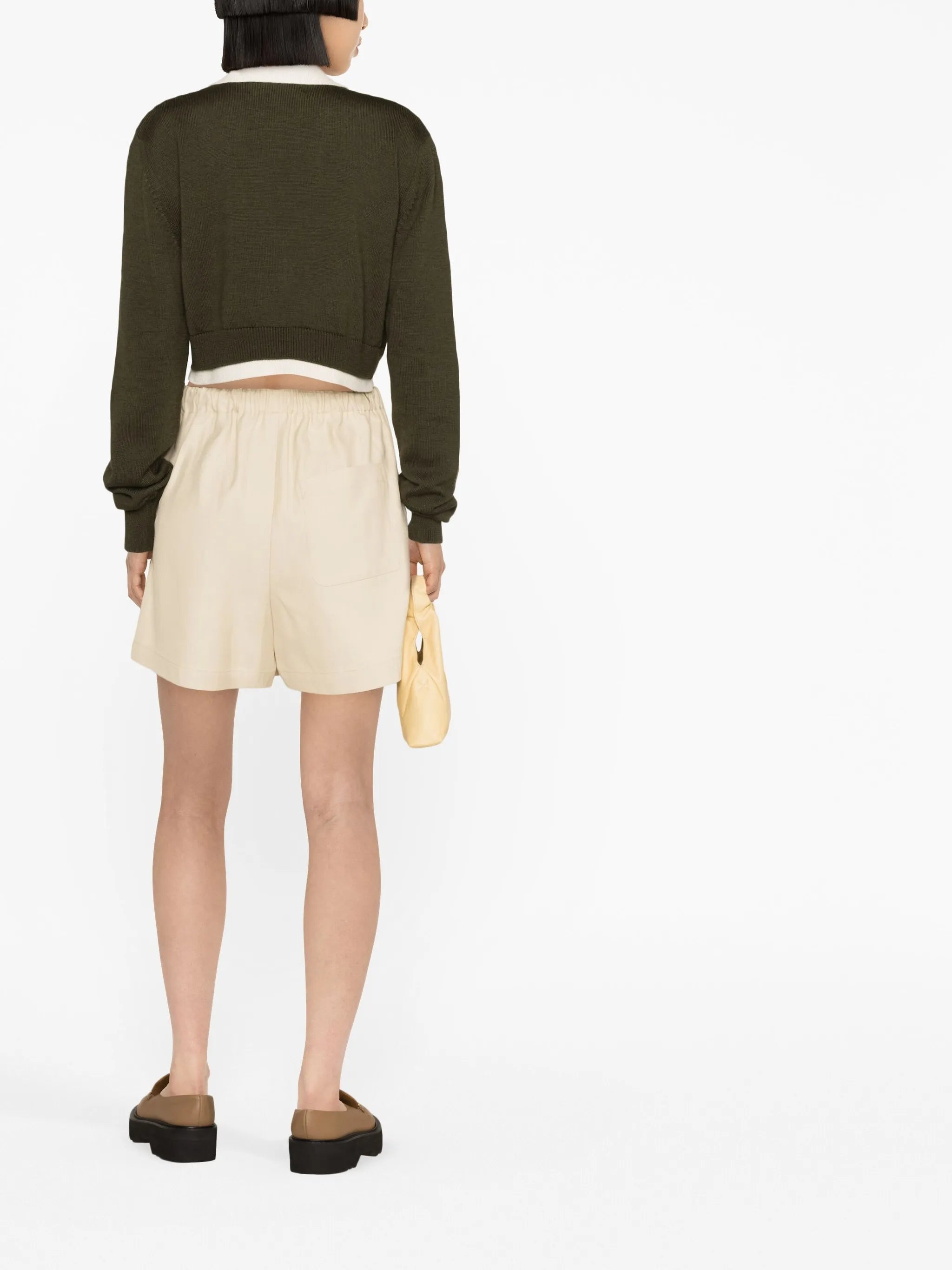 zip-up cropped jumper