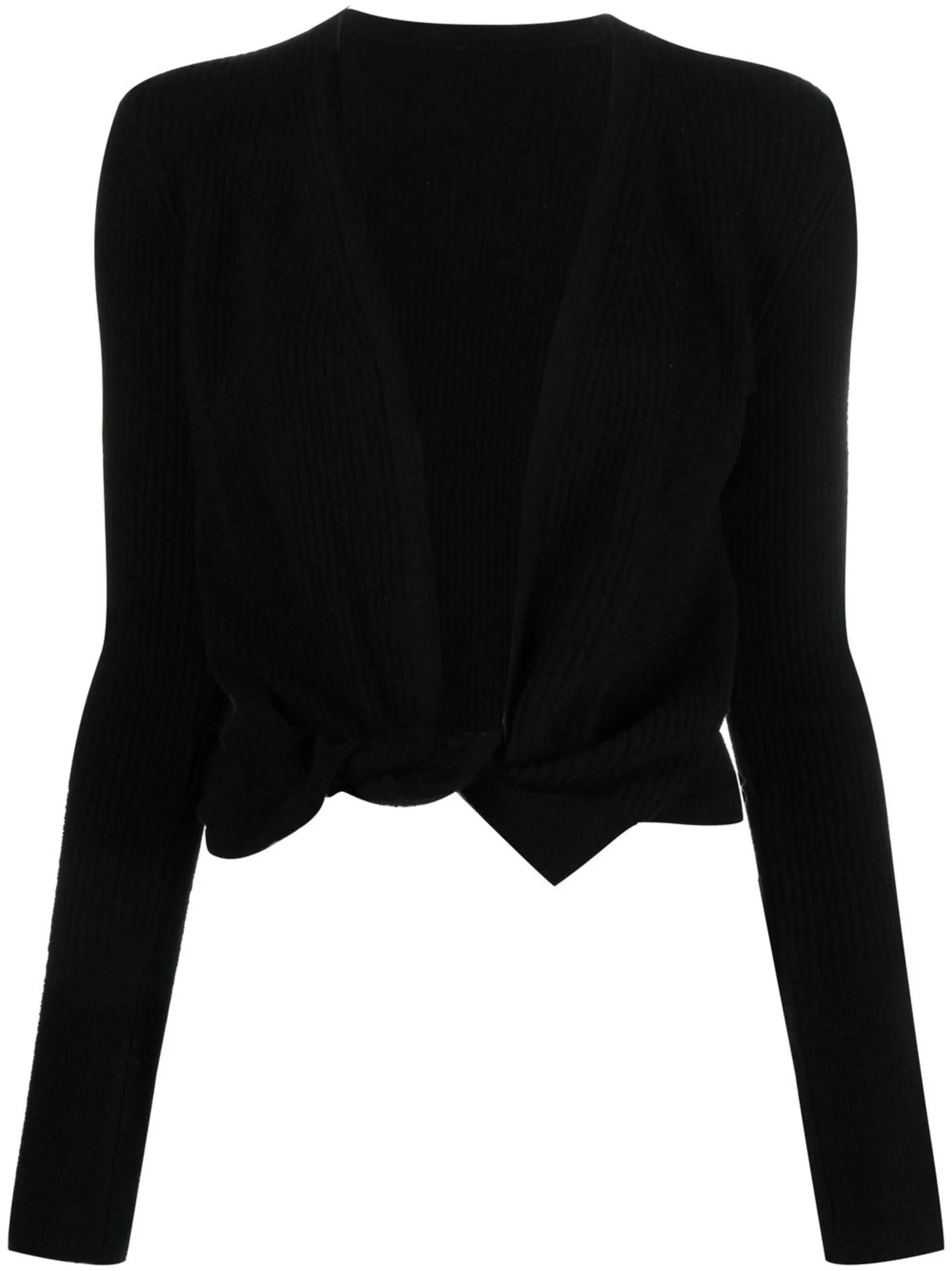 Le Gilet Noue twist-front cardigan