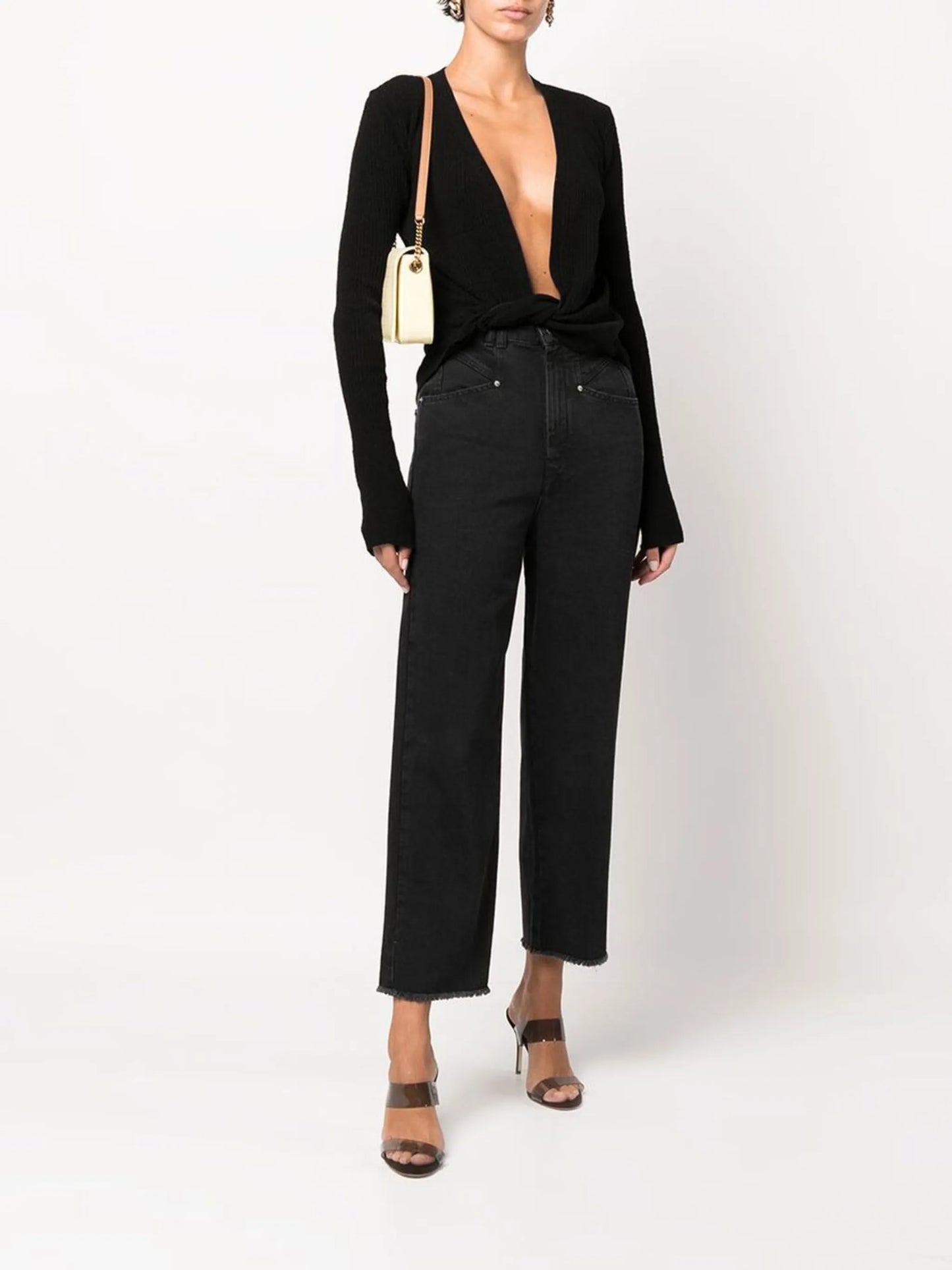 Le Gilet Noue twist-front cardigan