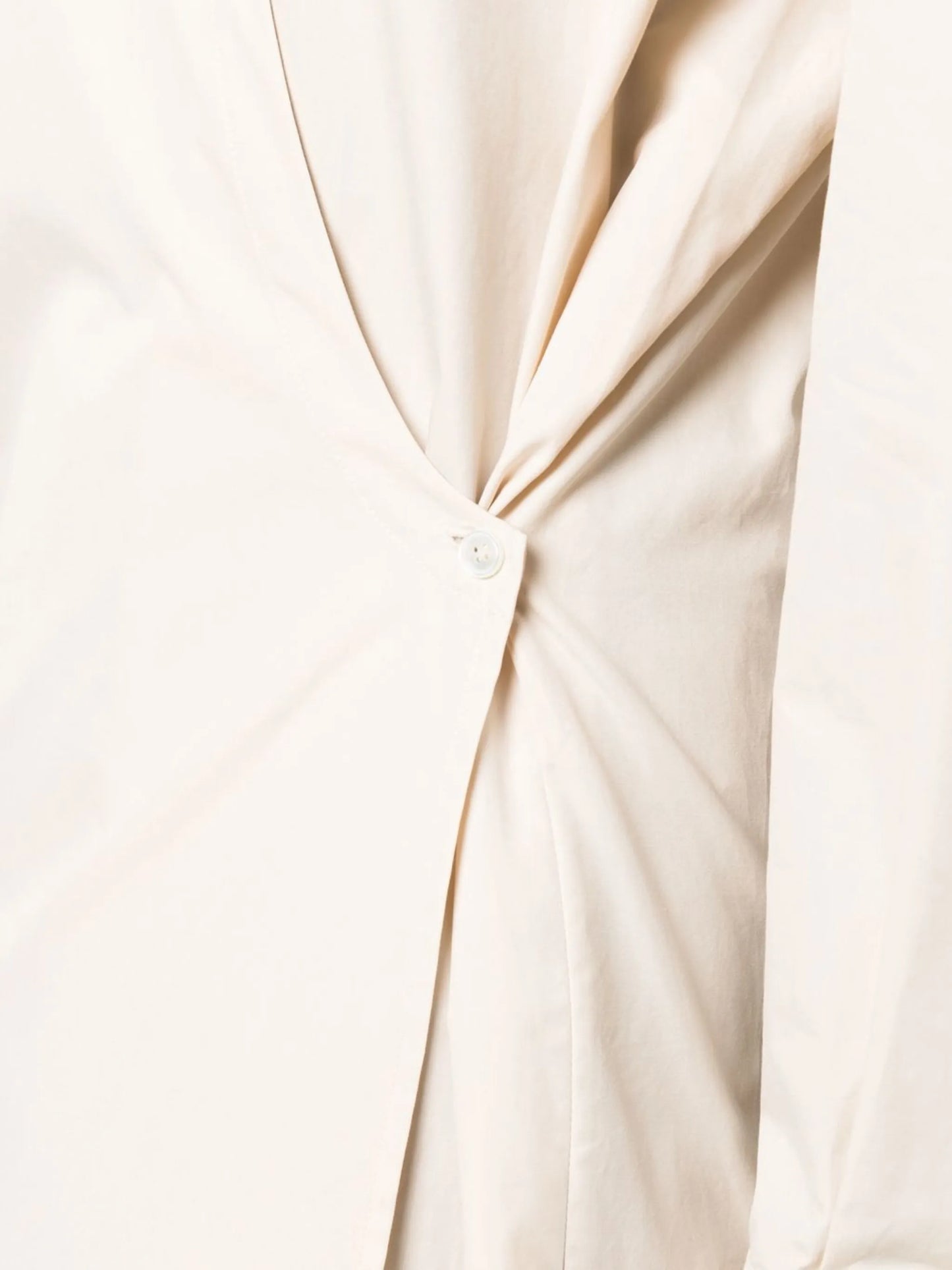 Twisted cotton shirt dress