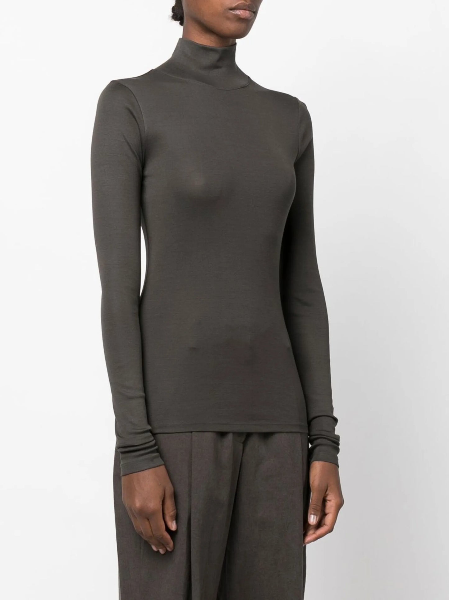 long-sleeved turtle neck top