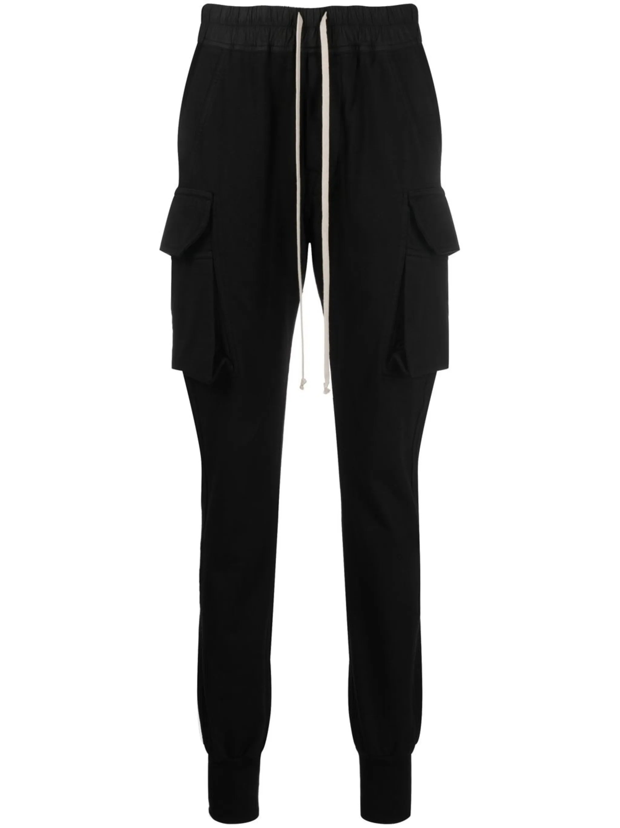 drawstring tapered track pants