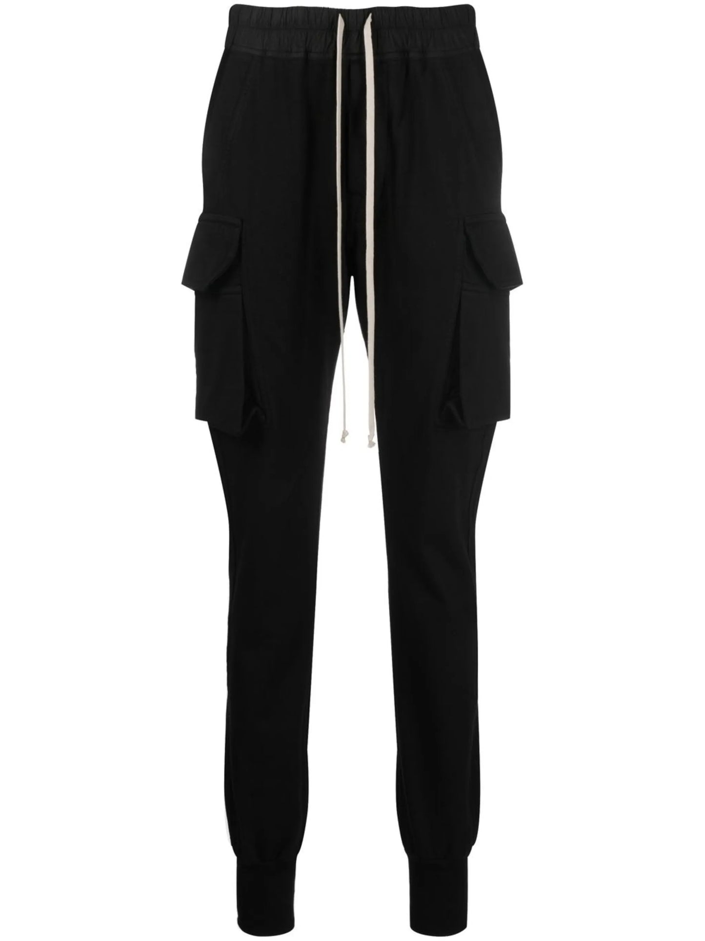 drawstring tapered track pants