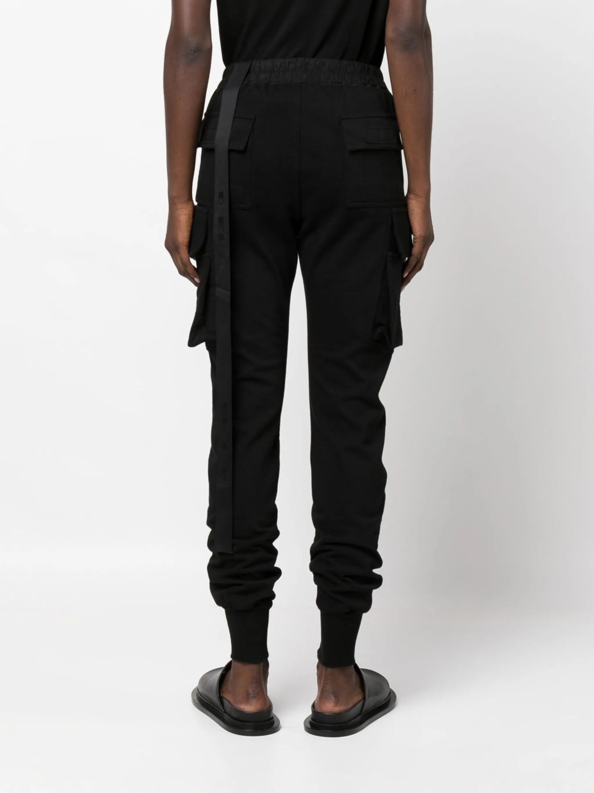 drawstring tapered track pants