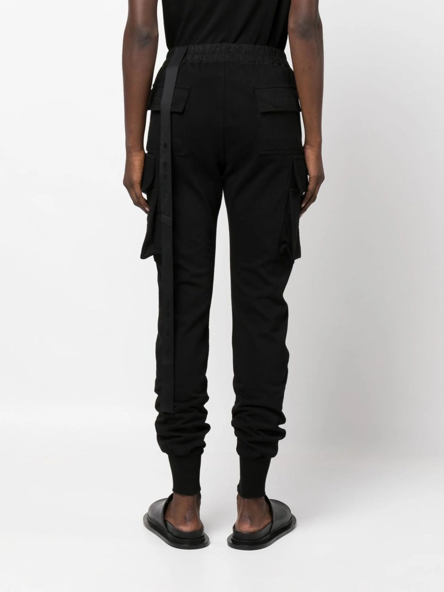 drawstring tapered track pants