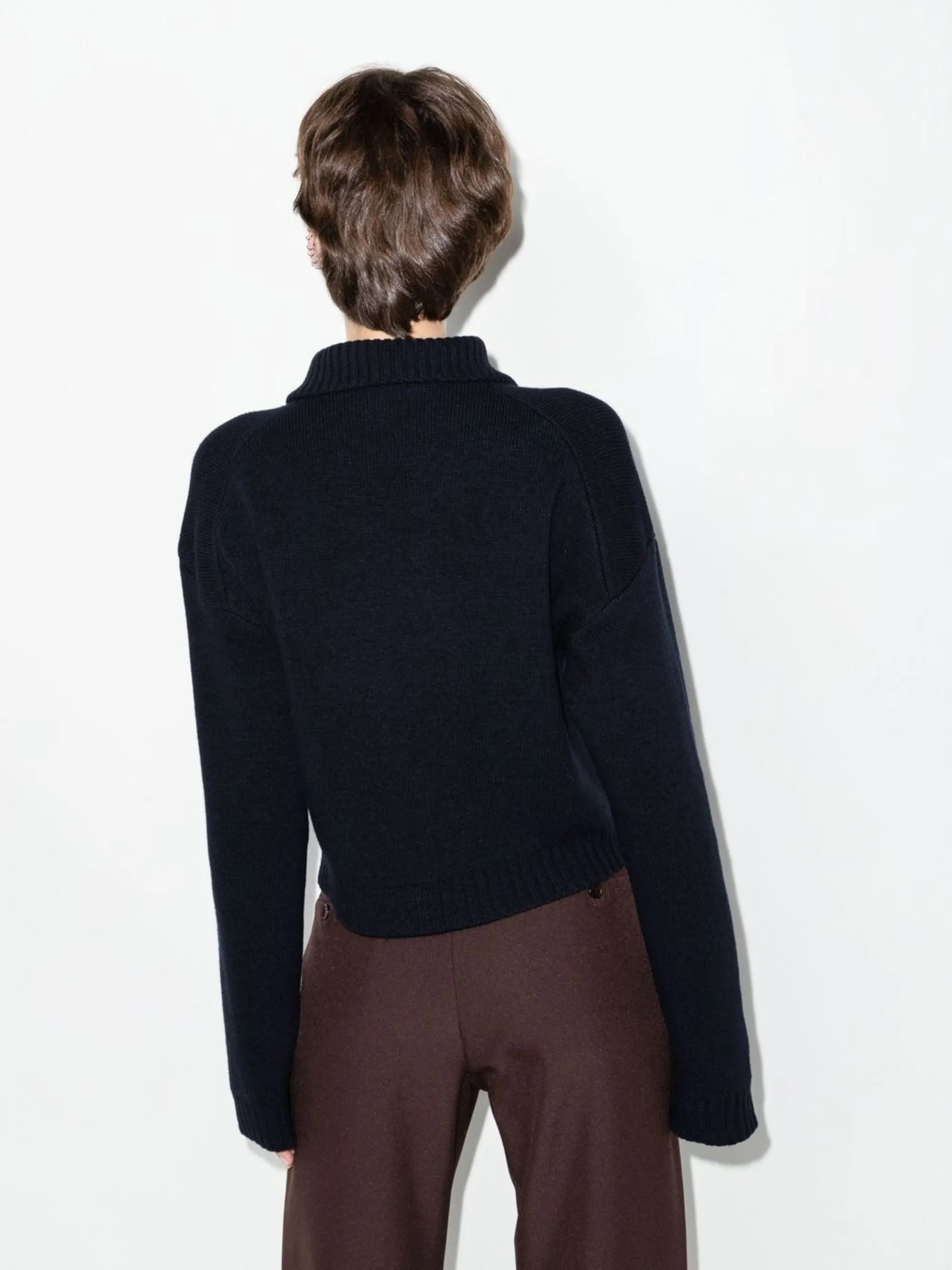 Kira cropped zip-up jumper