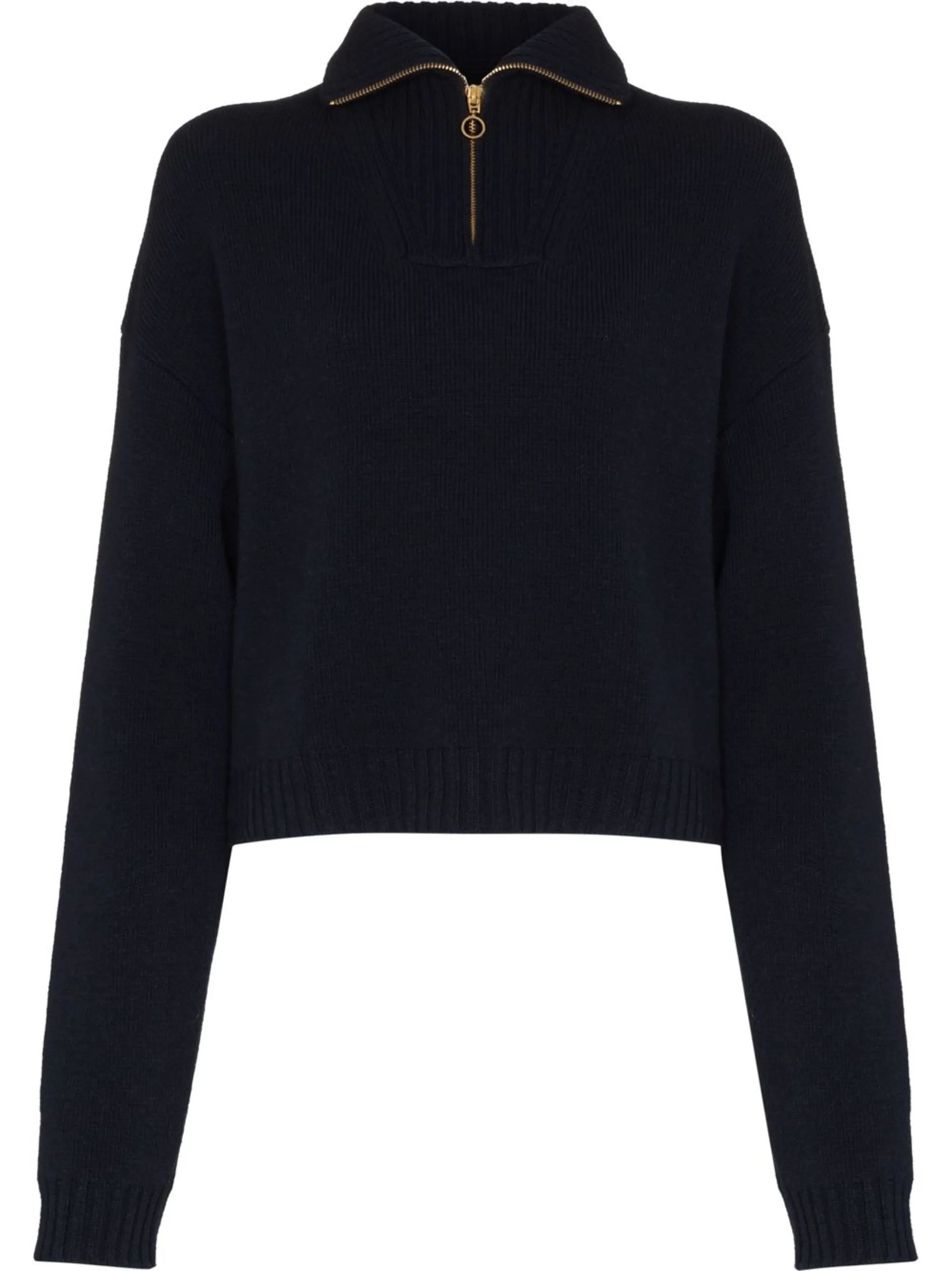 Kira cropped zip-up jumper