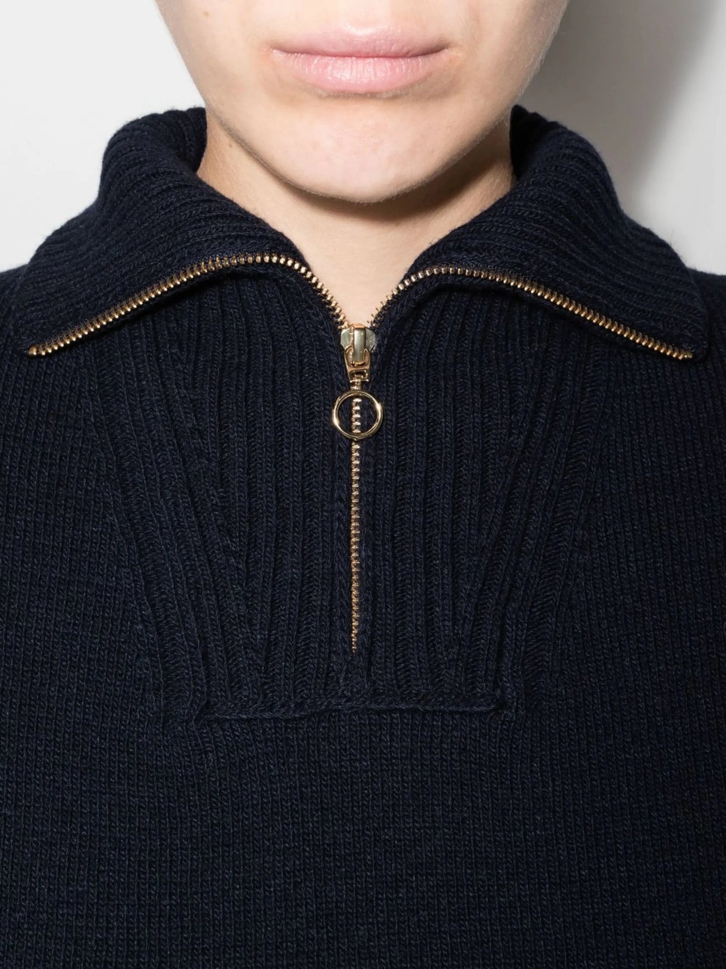 Kira cropped zip-up jumper