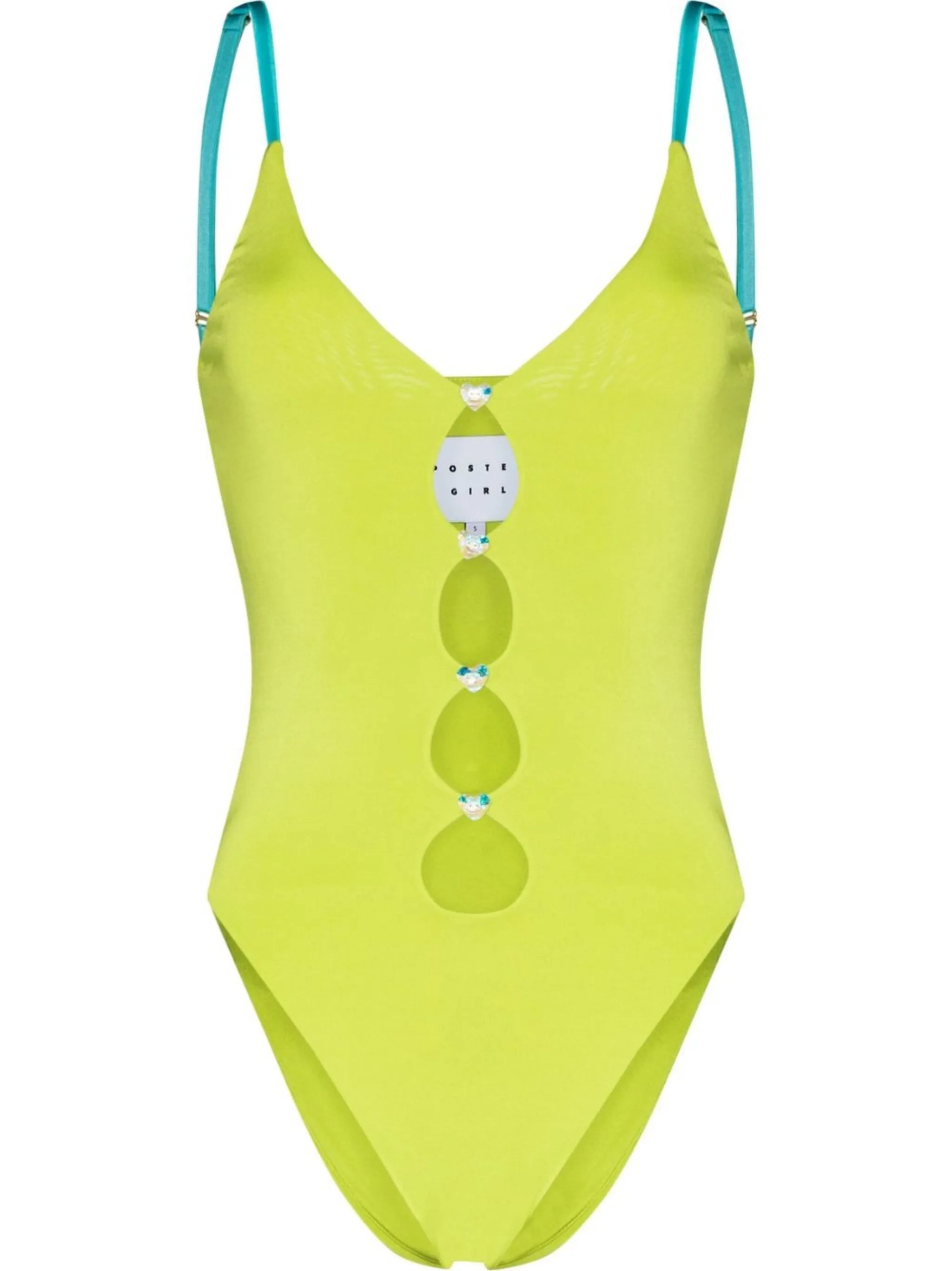 cut-out crystal swimsuit