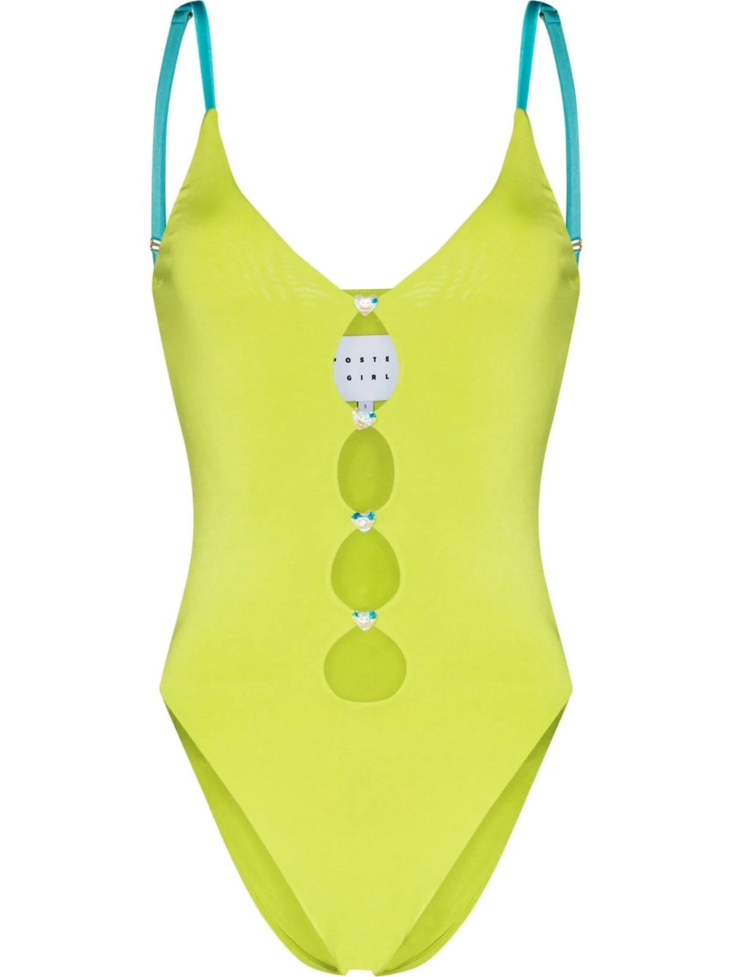 cut-out crystal swimsuit