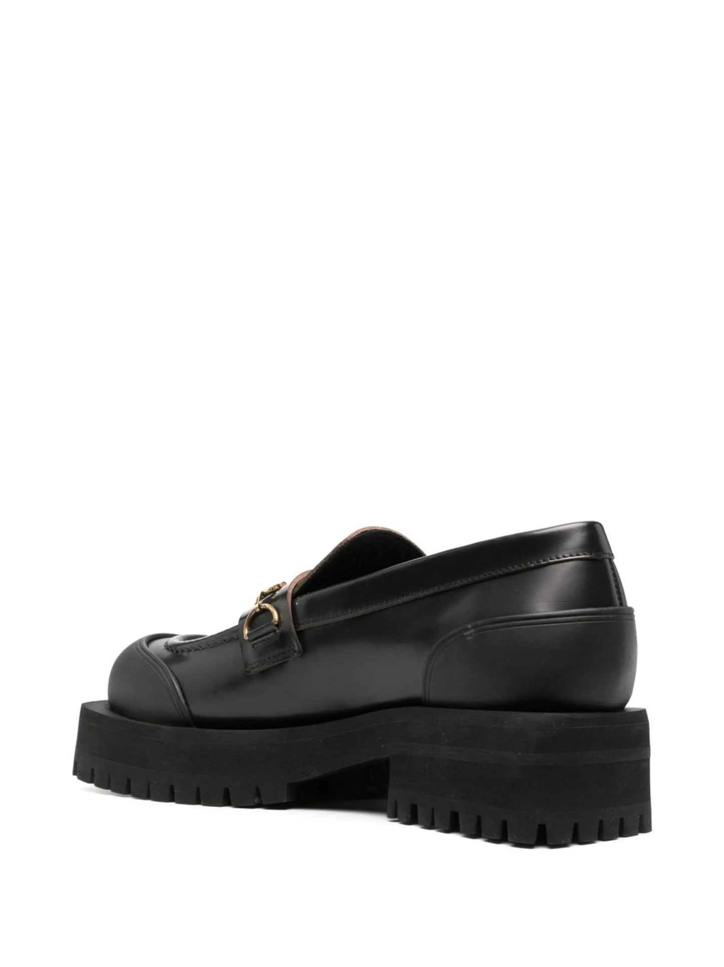 chain logo plaque loafers