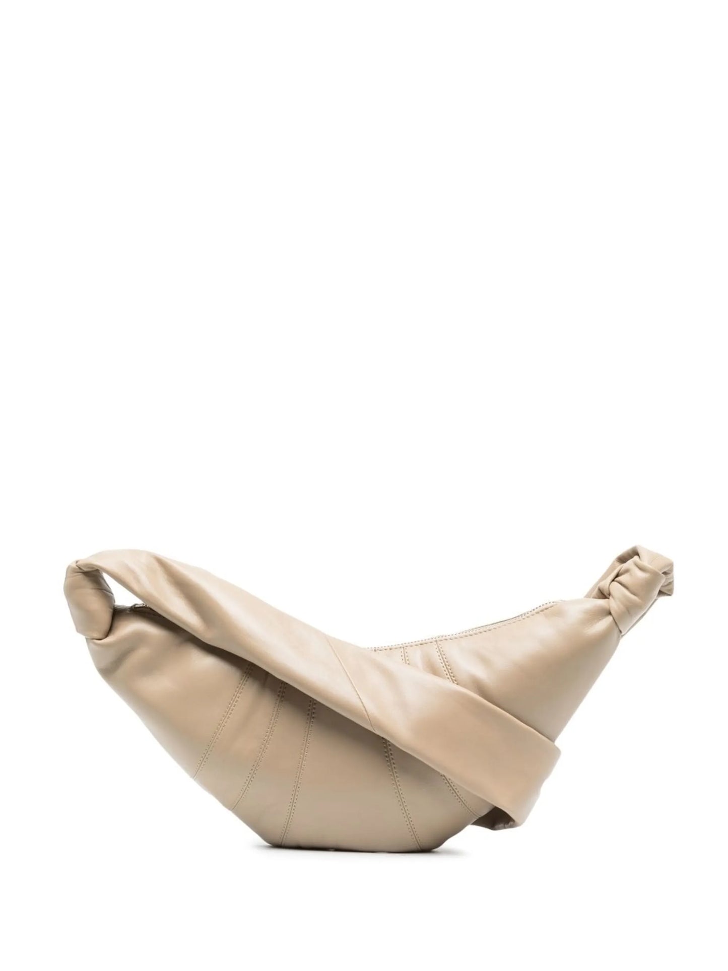 Croissant leather shoulder bag