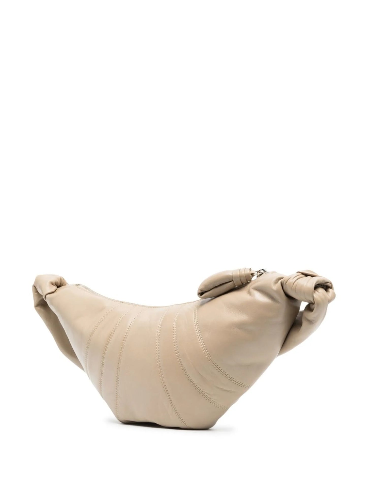 Croissant leather shoulder bag