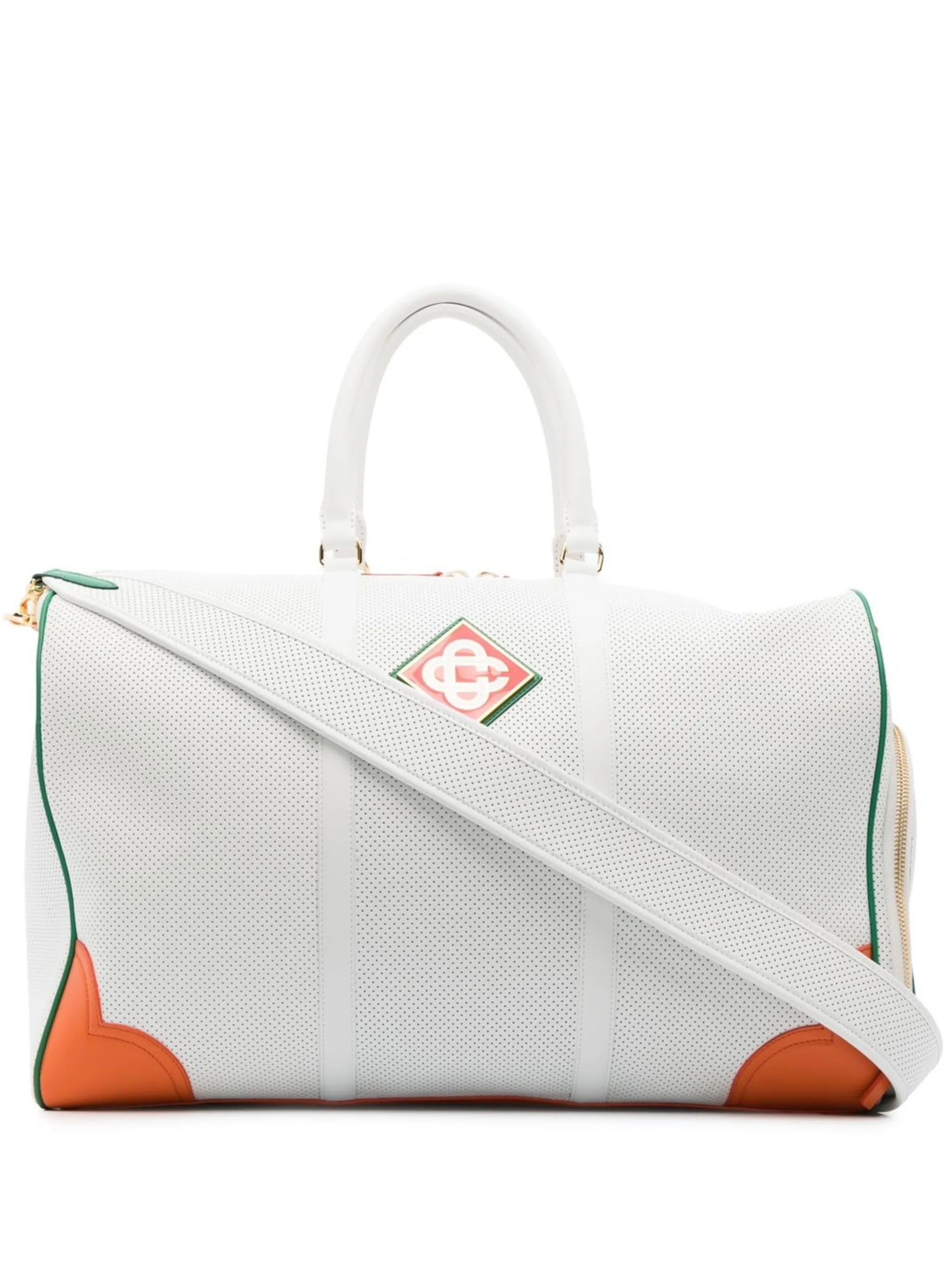 logo-patch luggage bag