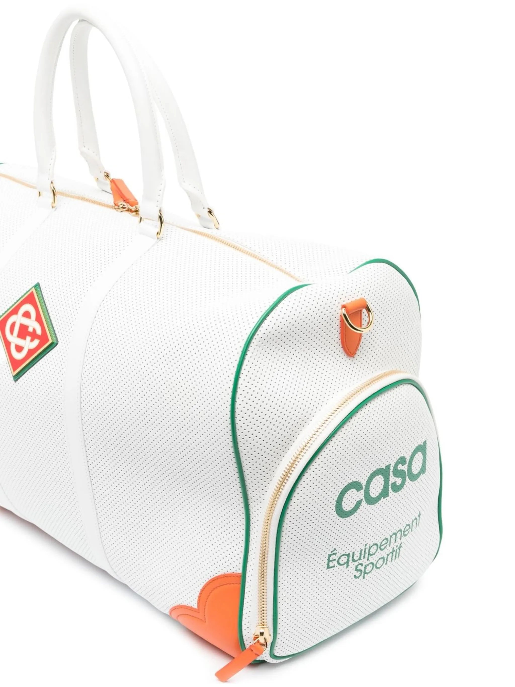 logo-patch luggage bag
