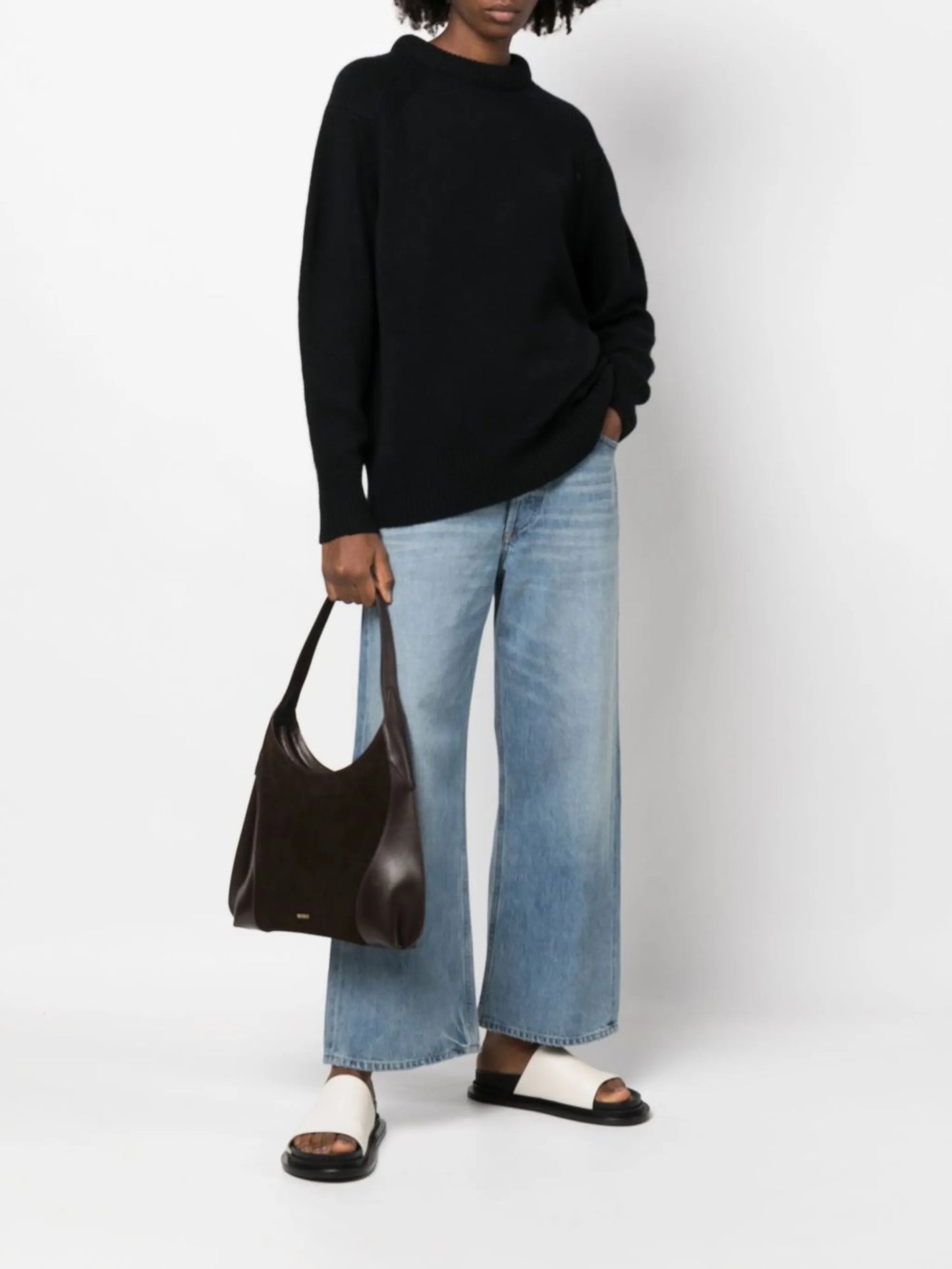 Asmara panelled shoulder bag