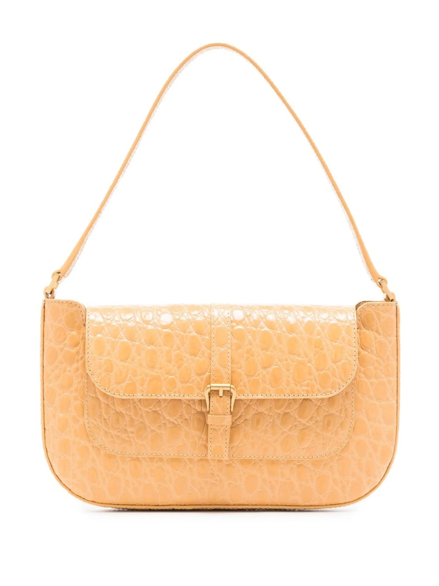 Miranda crocodile-embossed leather shoulder bag