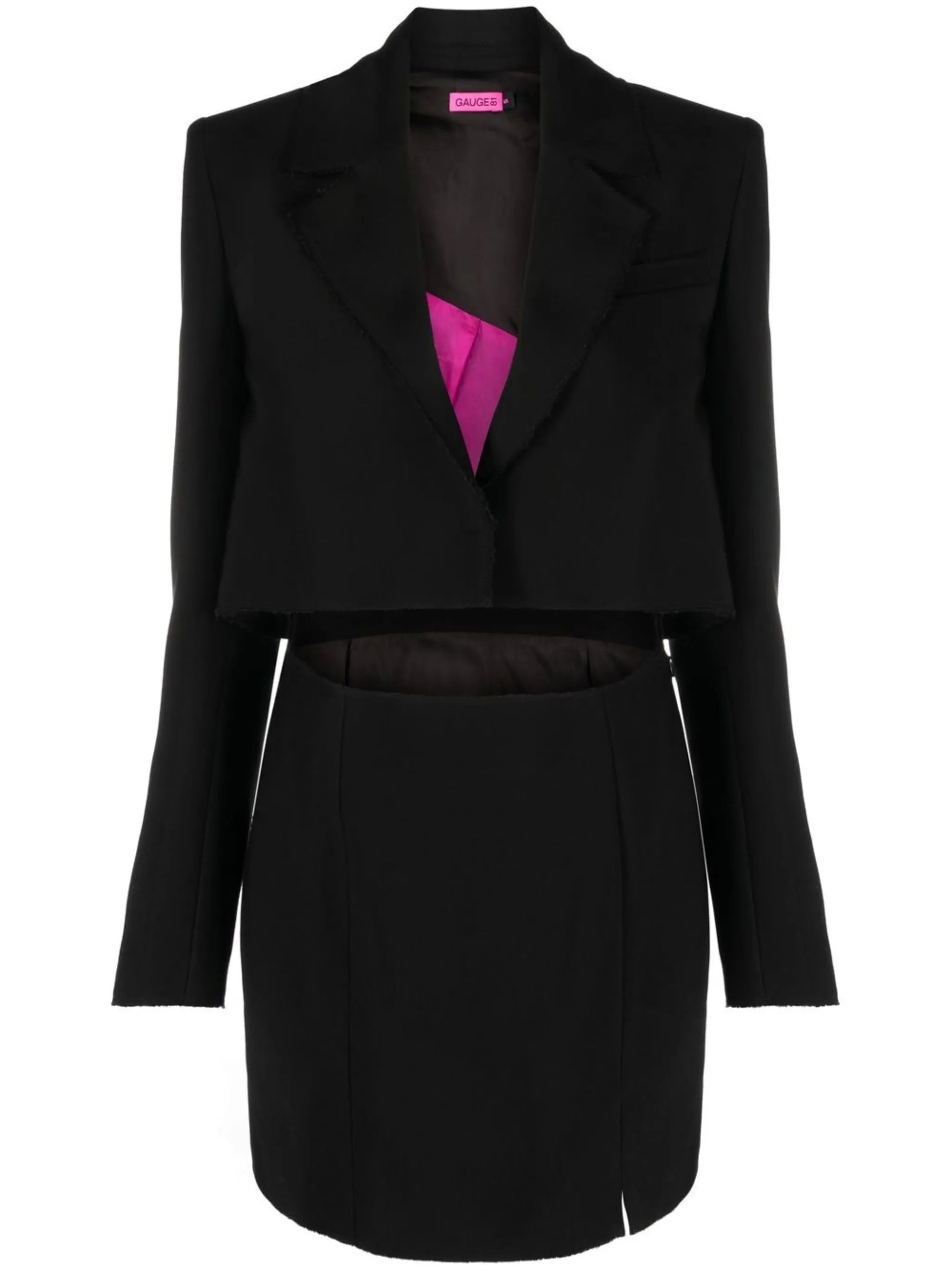 cut out-detail blazer dress